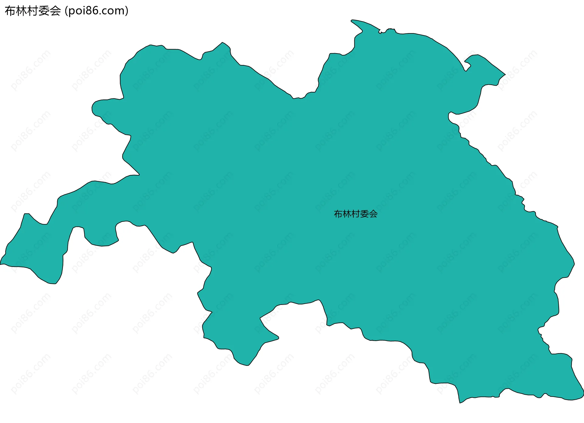 布林村委会边界地图