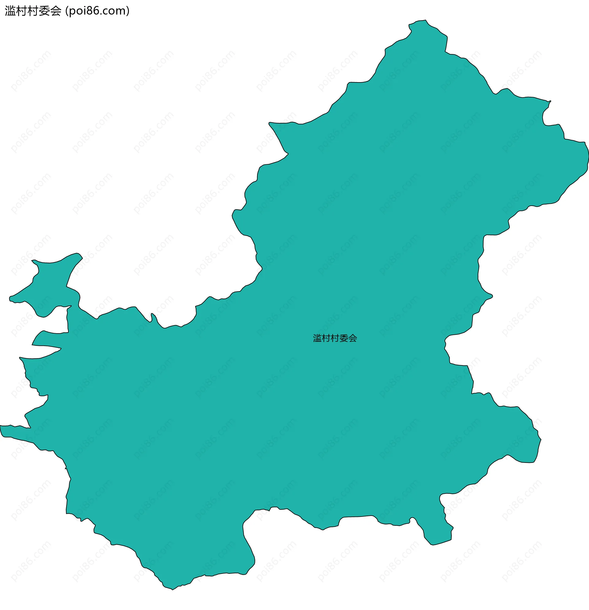 滥村村委会边界地图