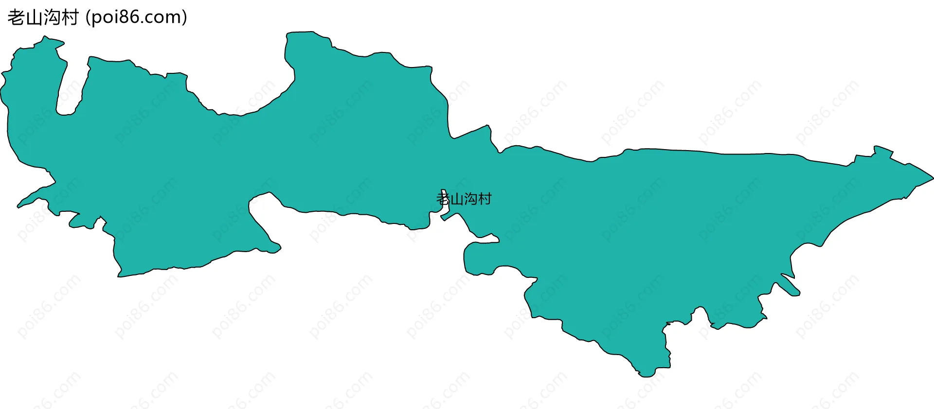 老山沟村边界地图