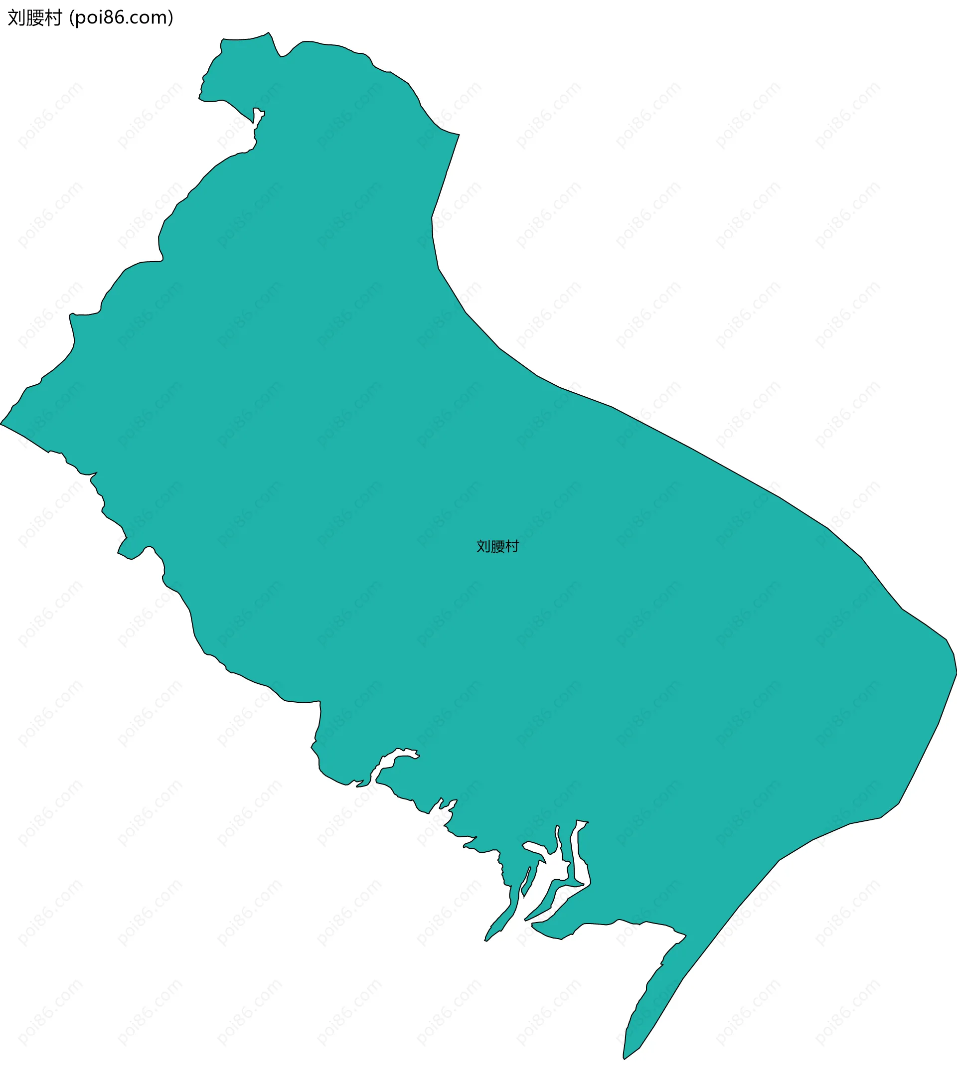 刘腰村边界地图