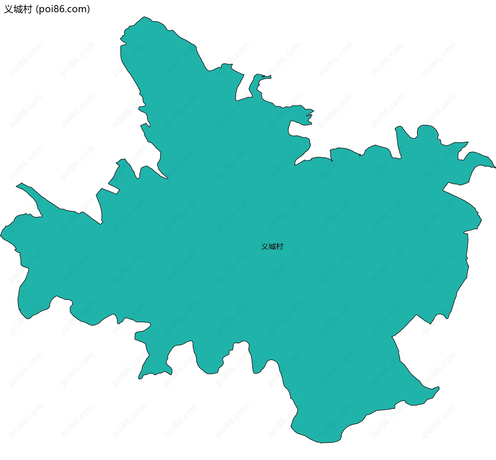 义城村边界地图