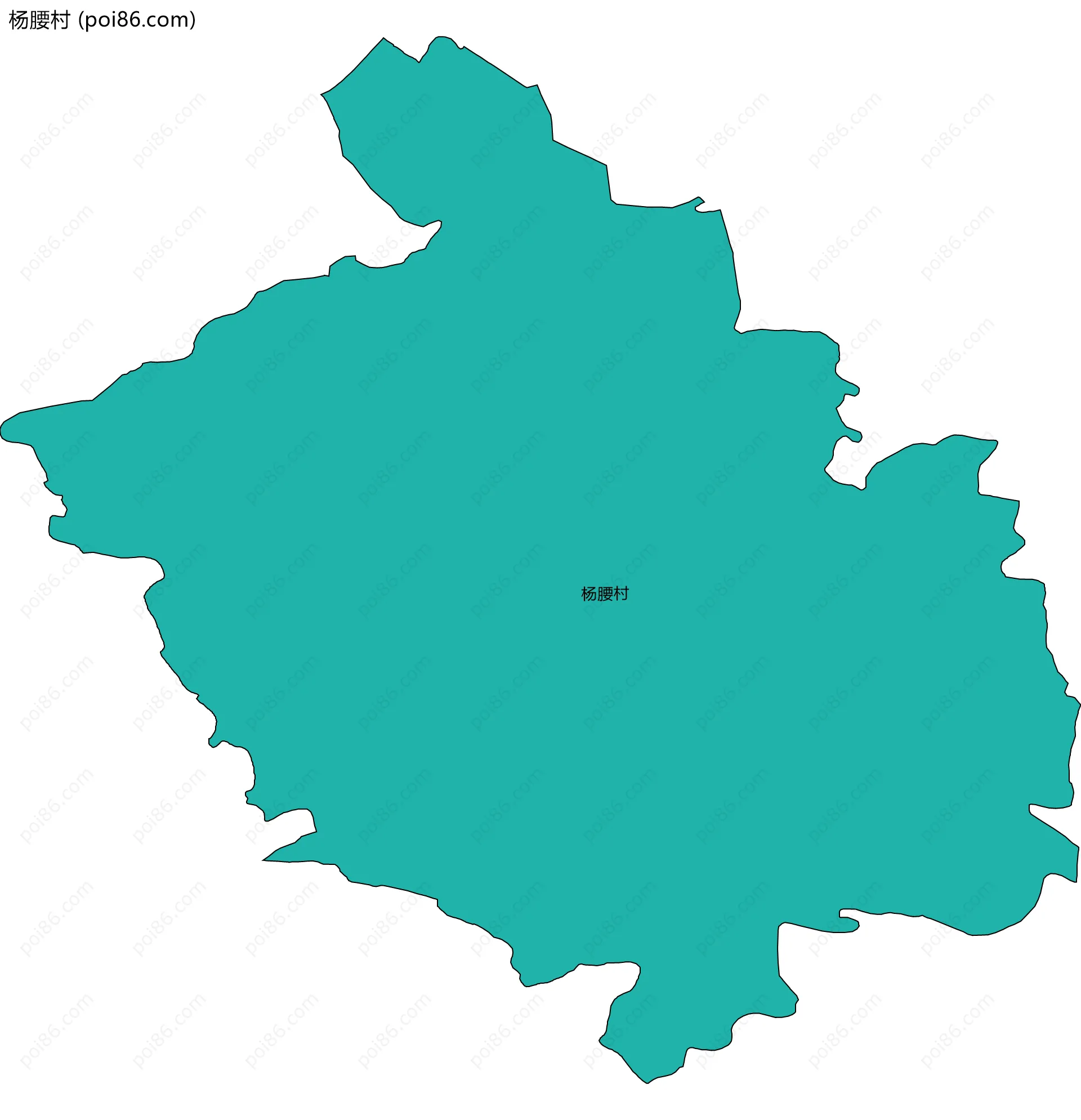 杨腰村边界地图