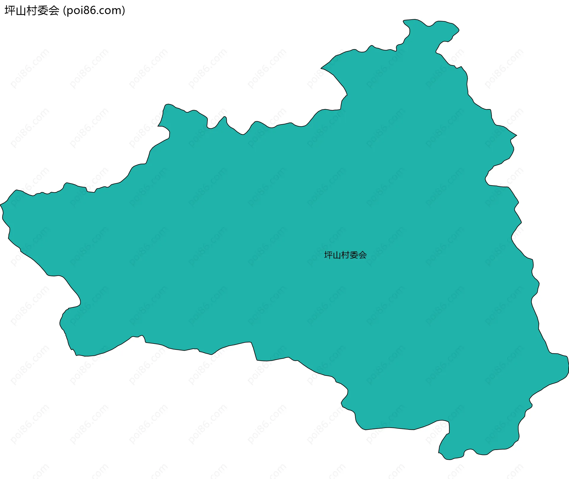 坪山村委会边界地图