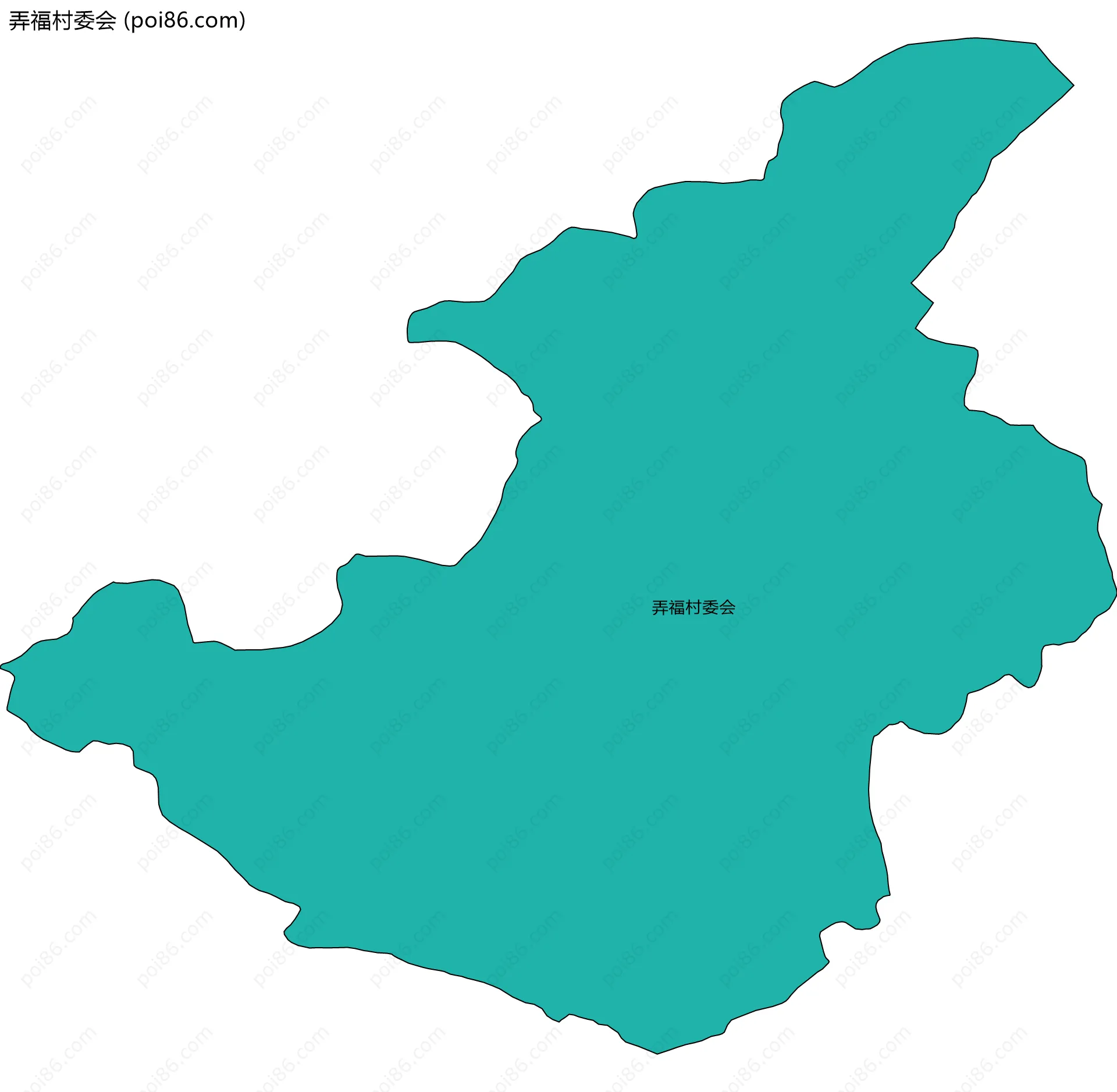 弄福村委会边界地图
