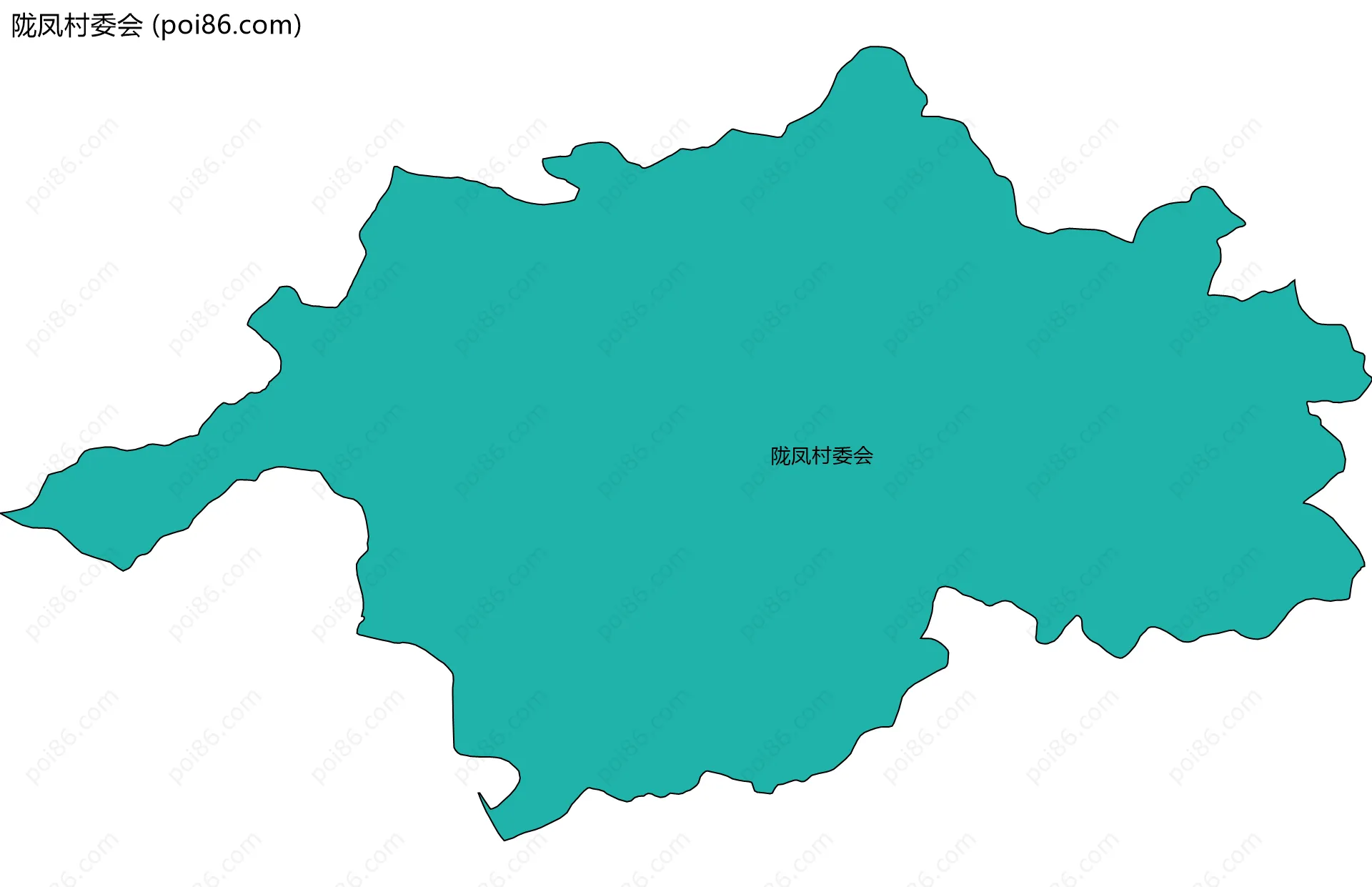 陇凤村委会边界地图