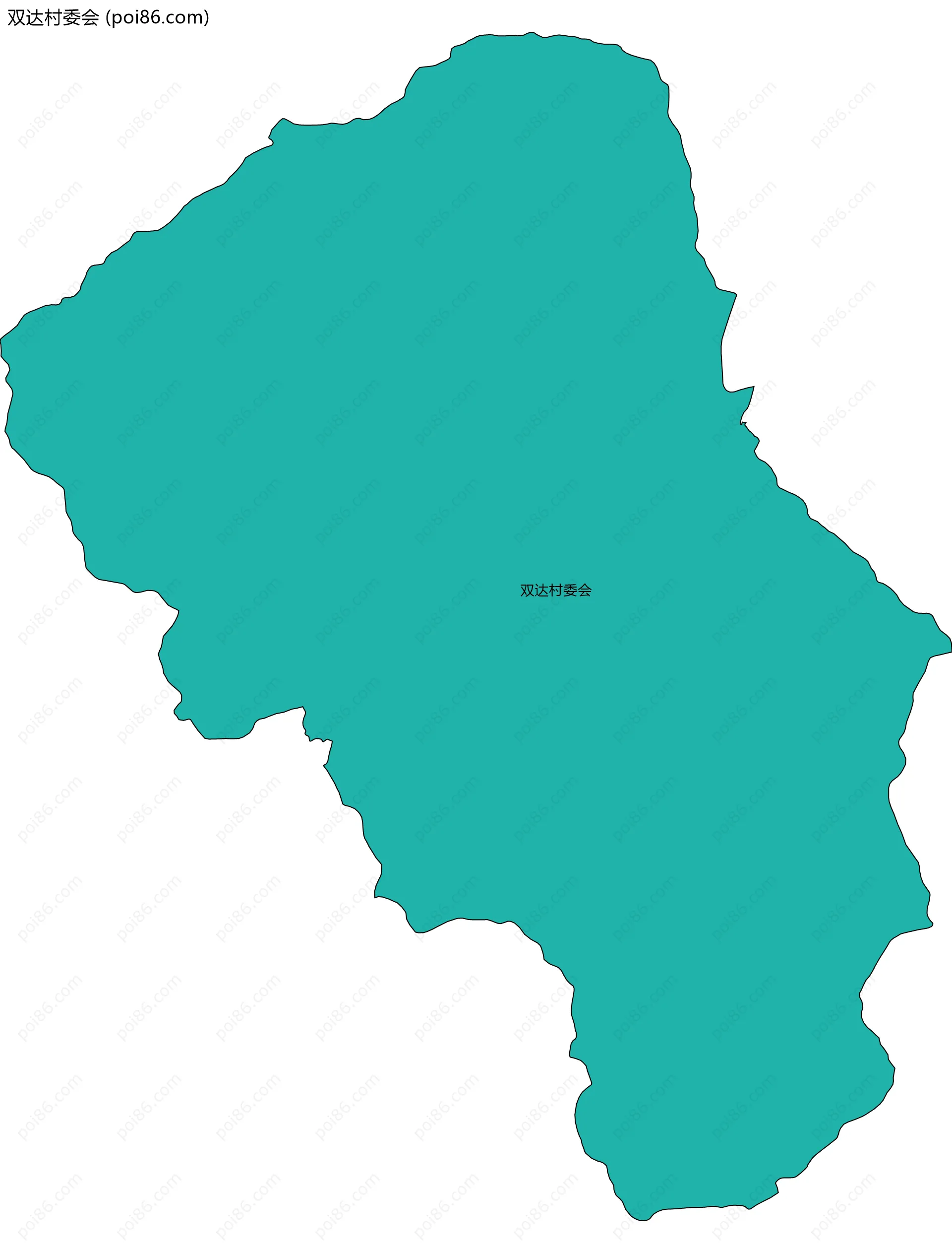 双达村委会边界地图
