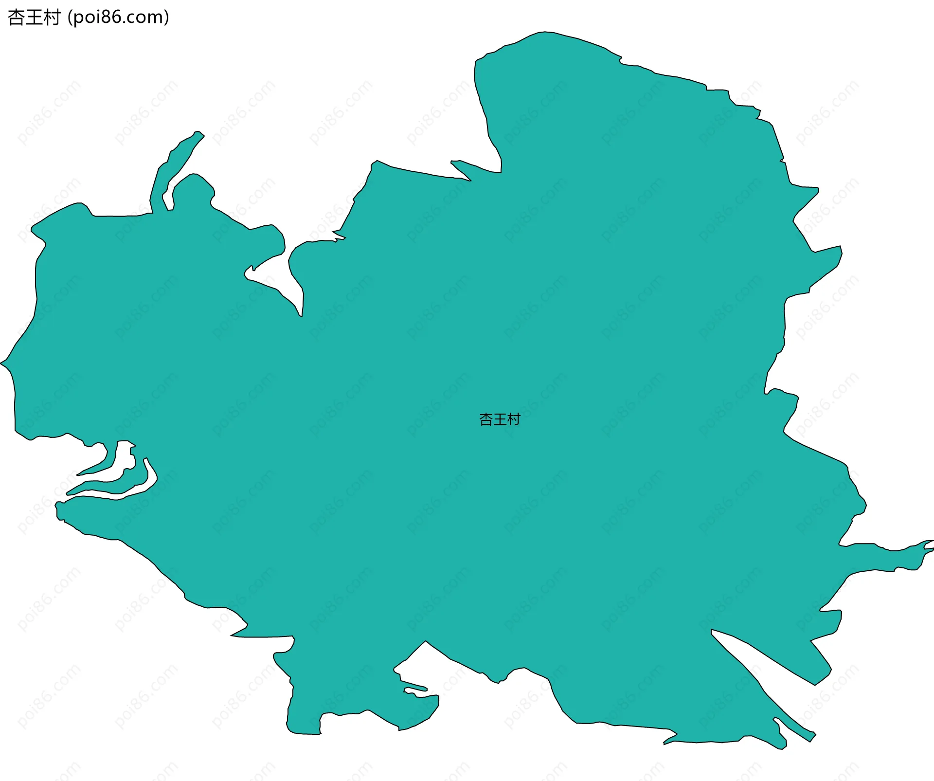 杏王村边界地图