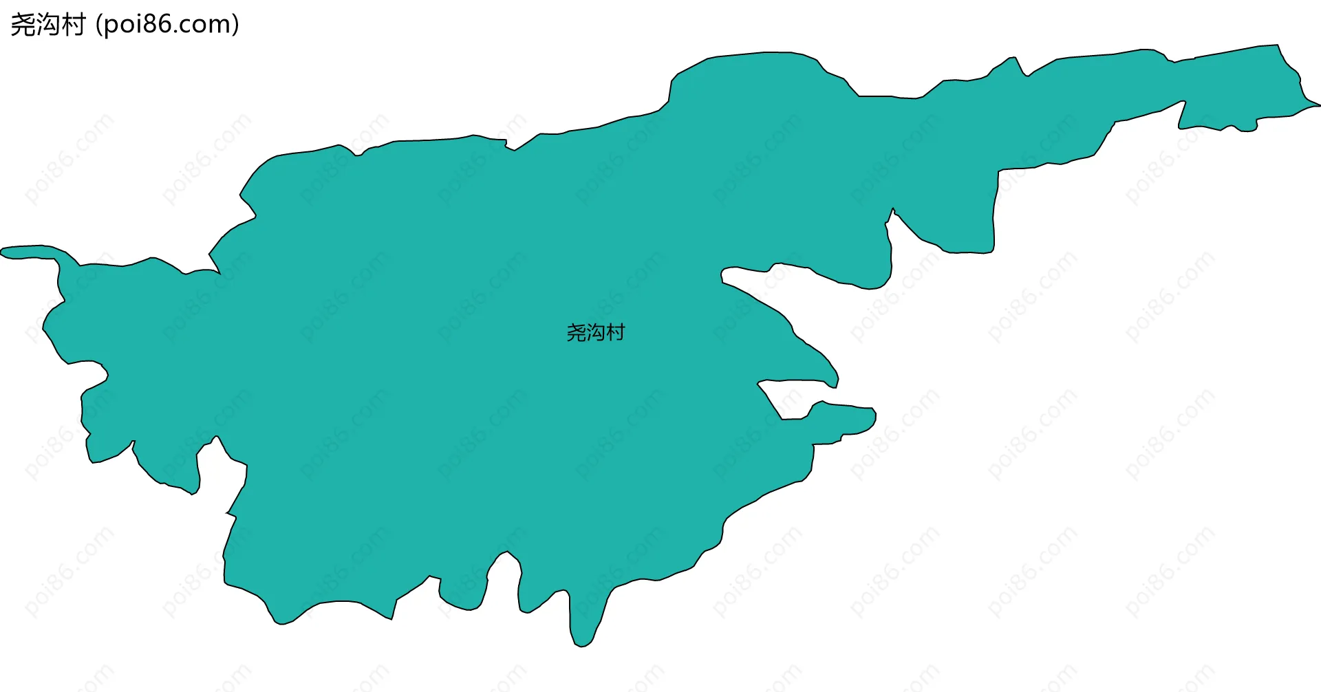 尧沟村边界地图