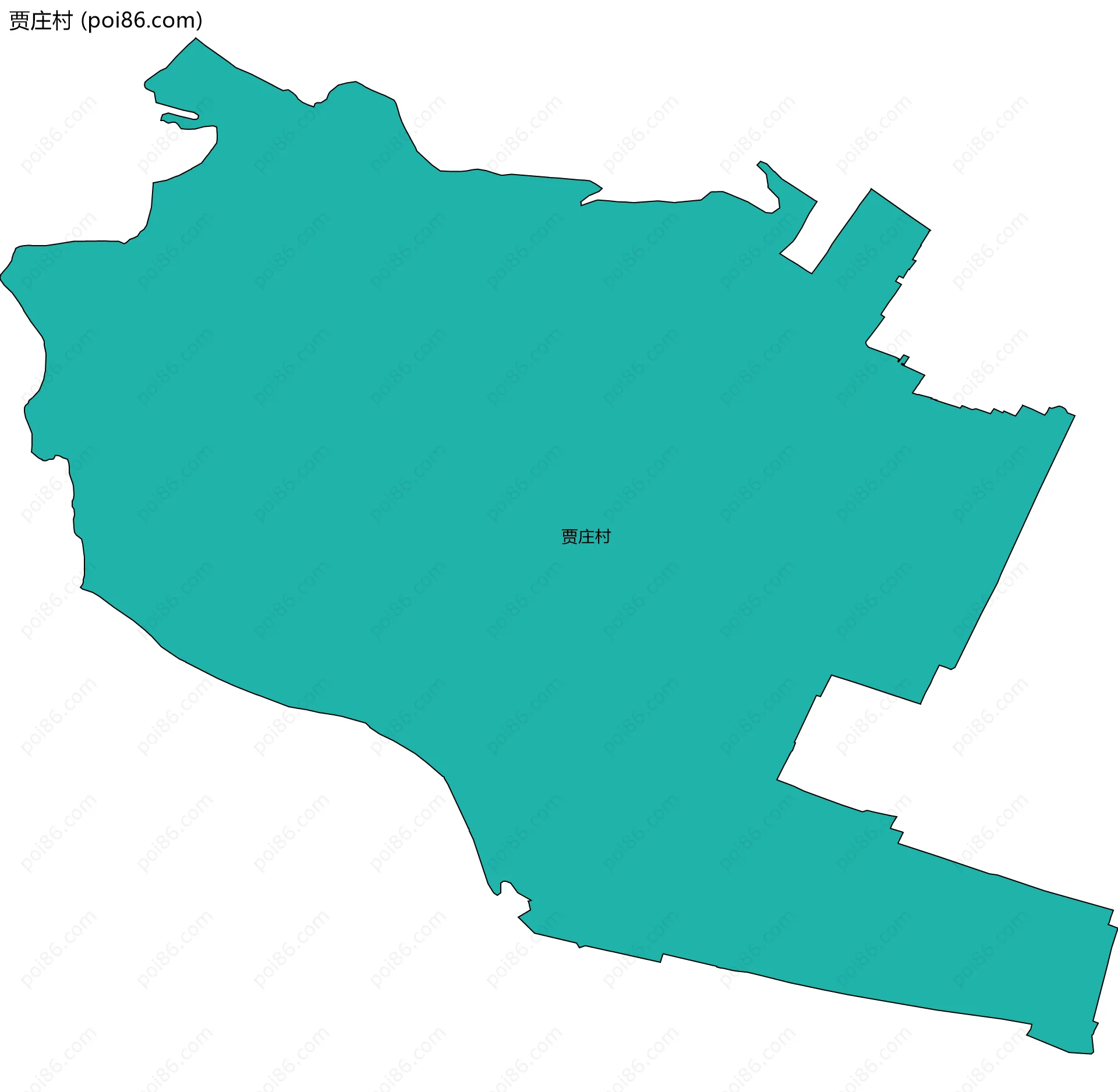 贾庄村边界地图