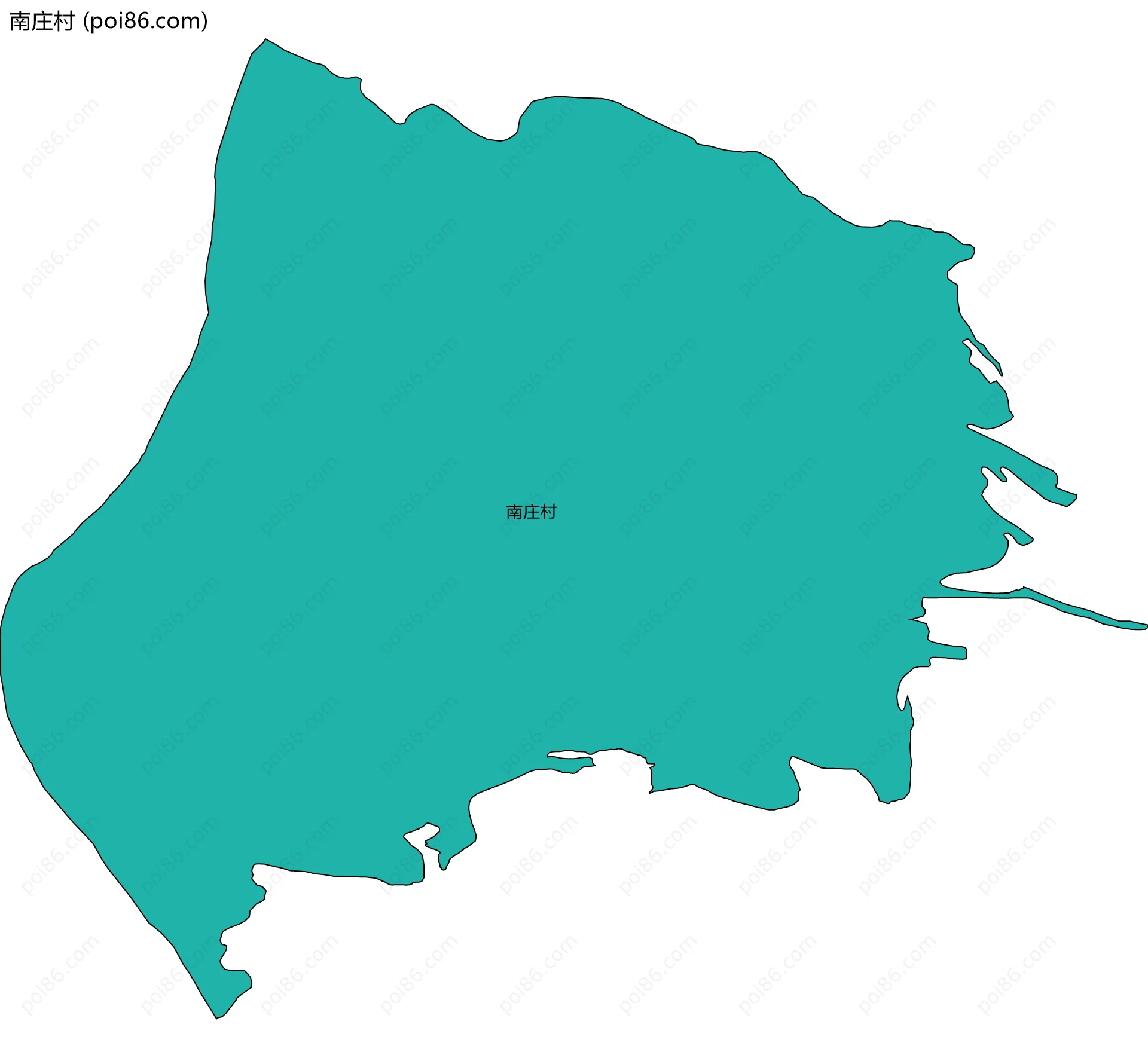 南庄村边界地图