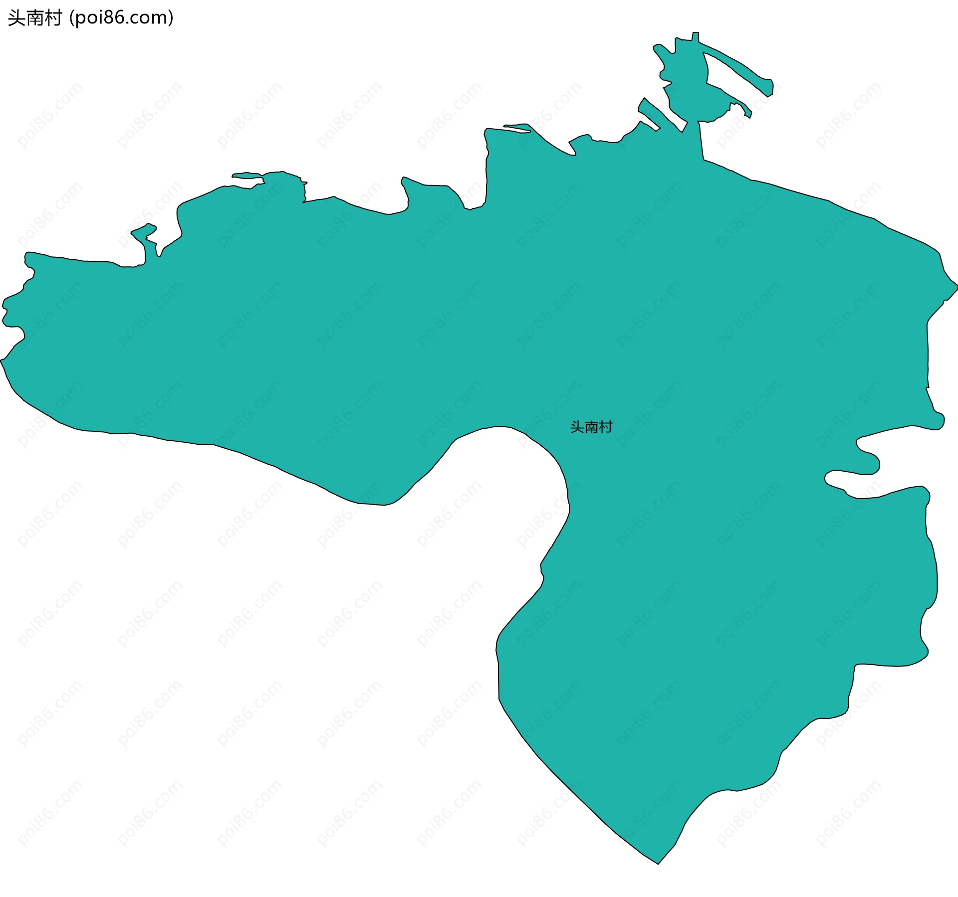 头南村边界地图