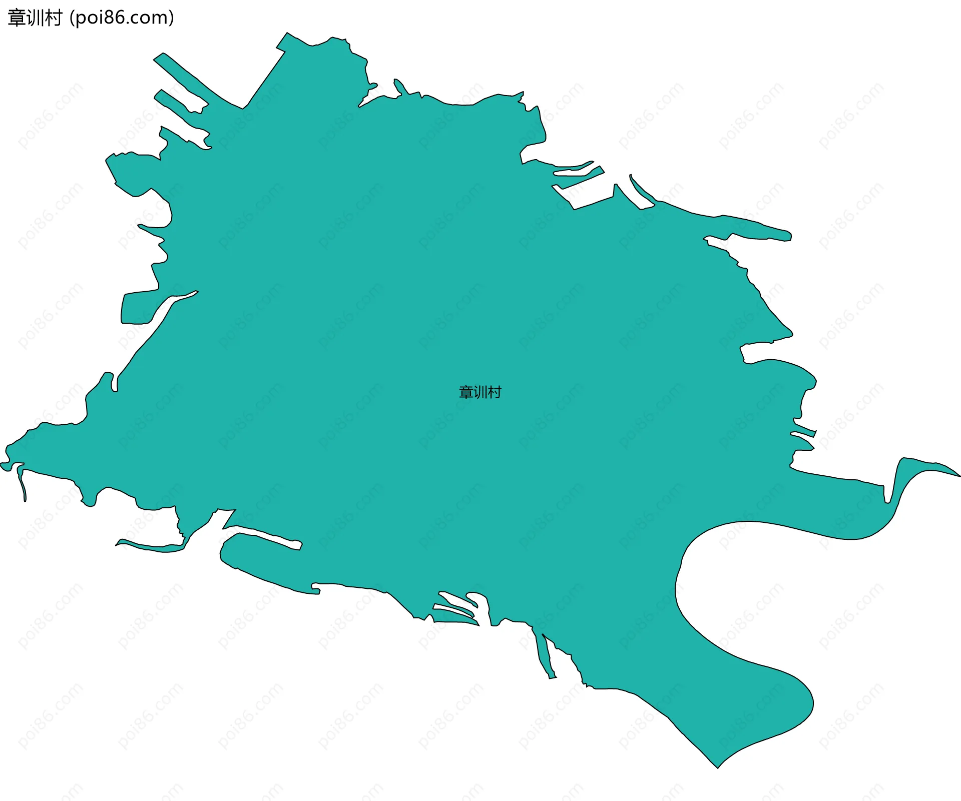 章训村边界地图