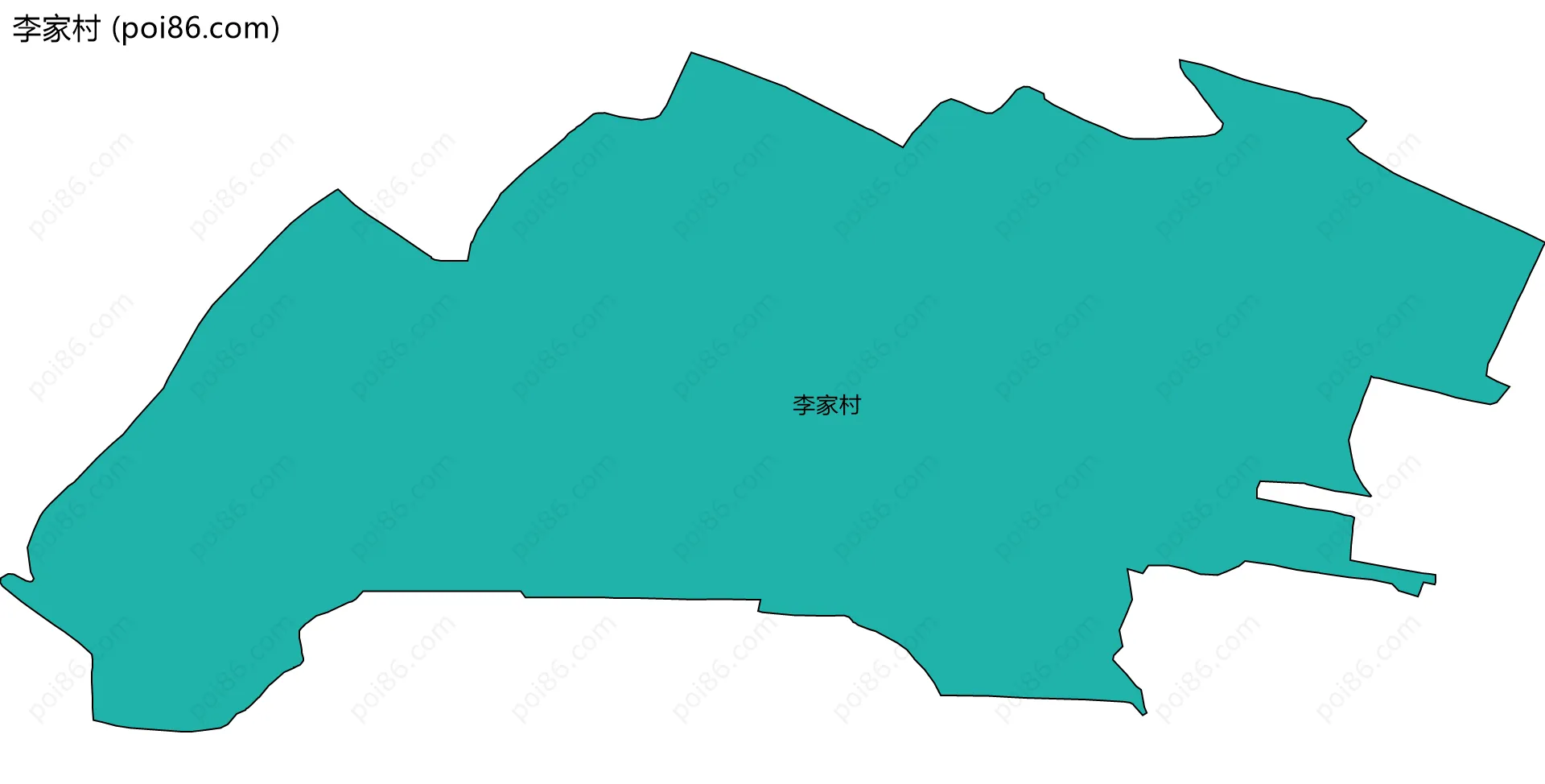 李家村边界地图