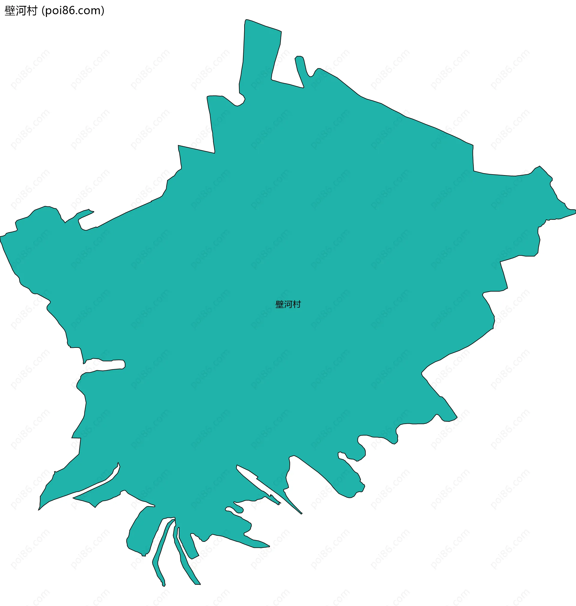 壁河村边界地图