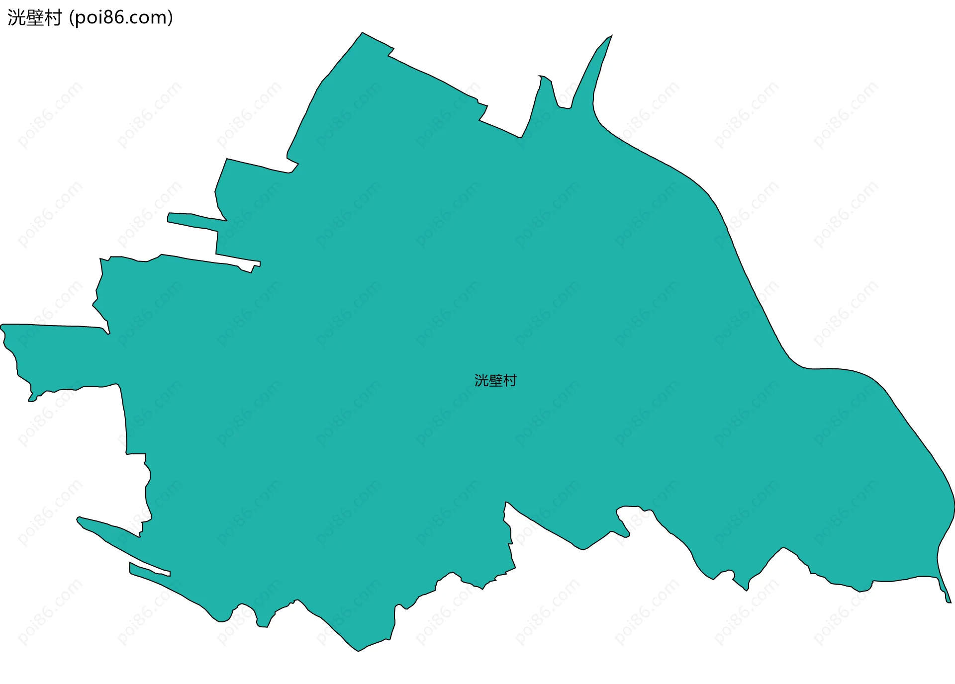 洸壁村边界地图