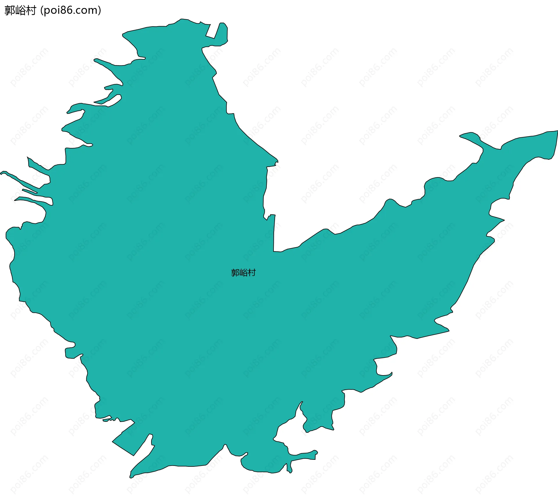 郭峪村边界地图