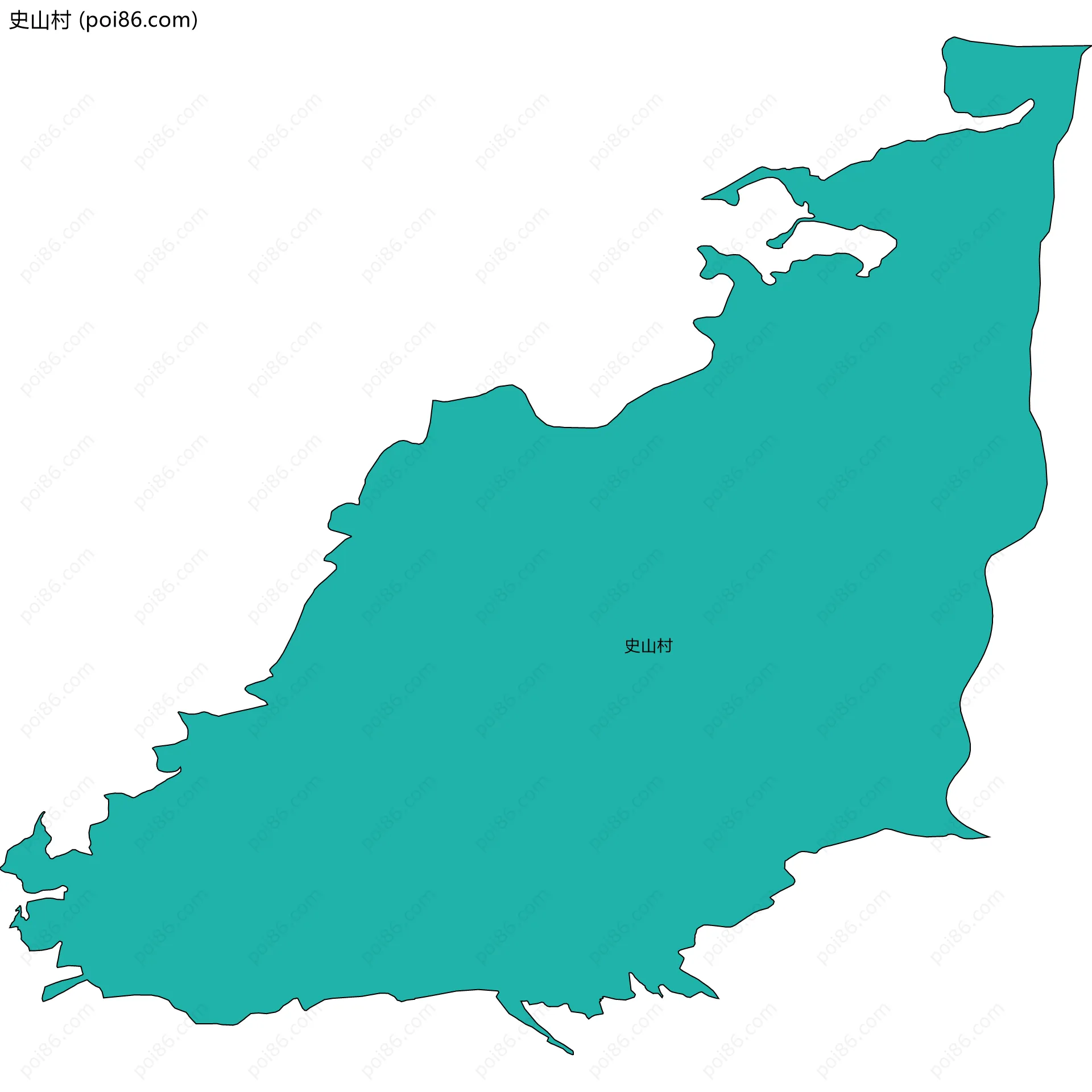 史山村边界地图