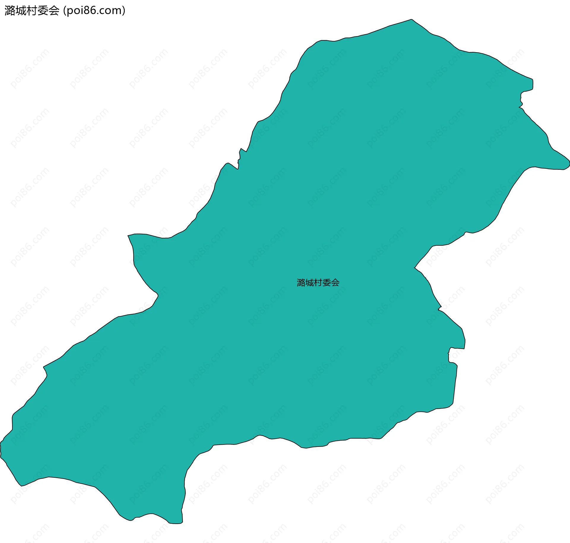 潞城村委会边界地图