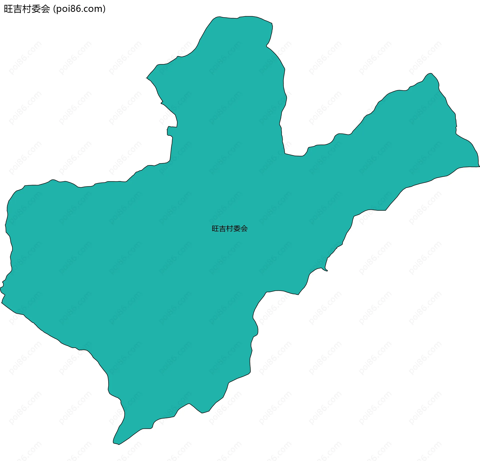 旺吉村委会边界地图