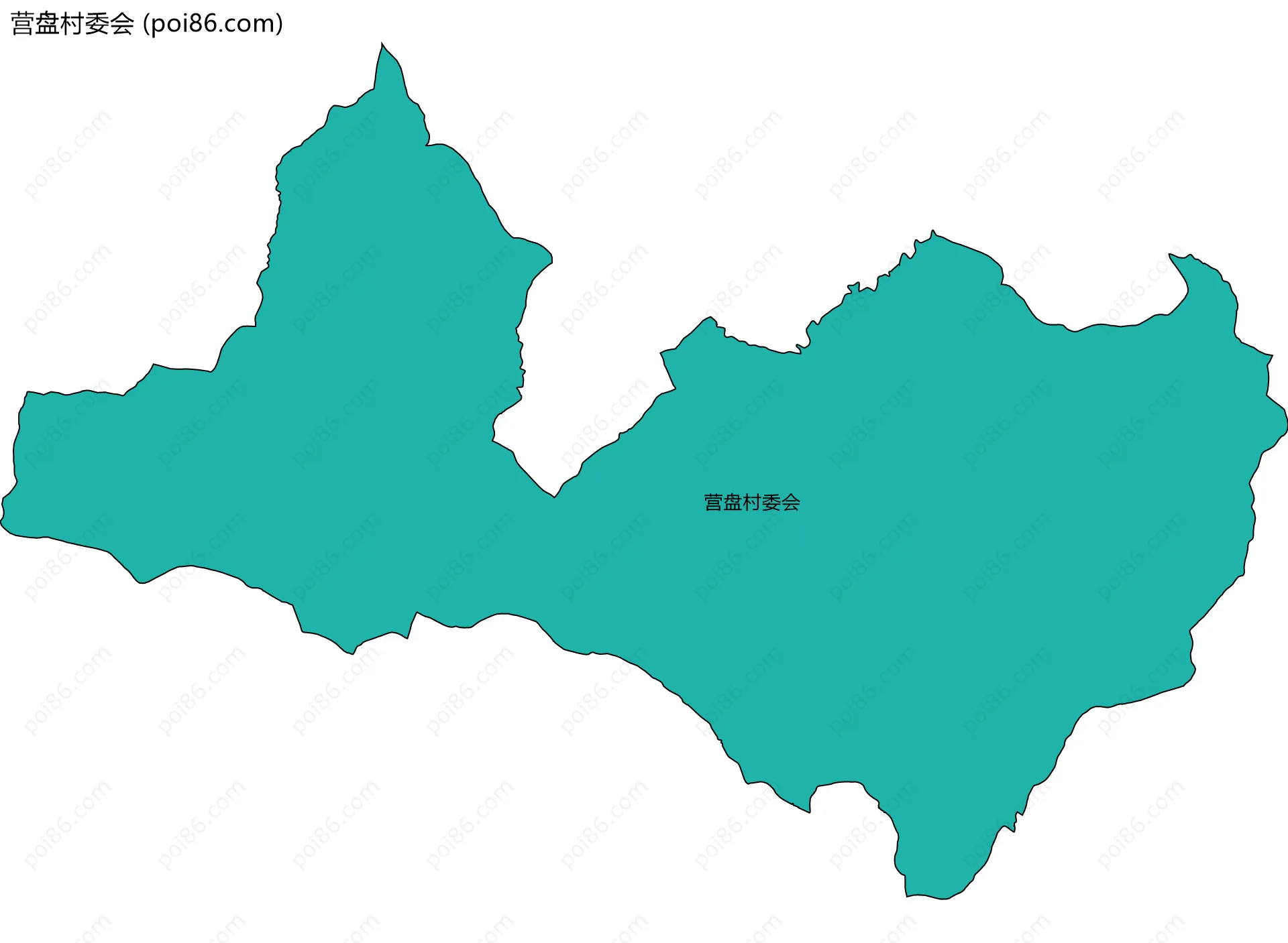营盘村委会边界地图