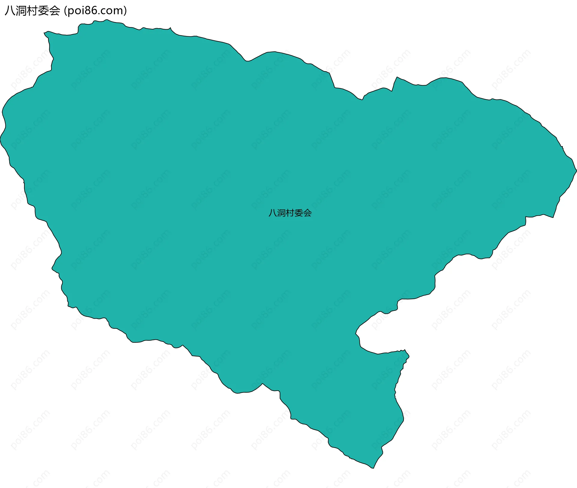 八洞村委会边界地图