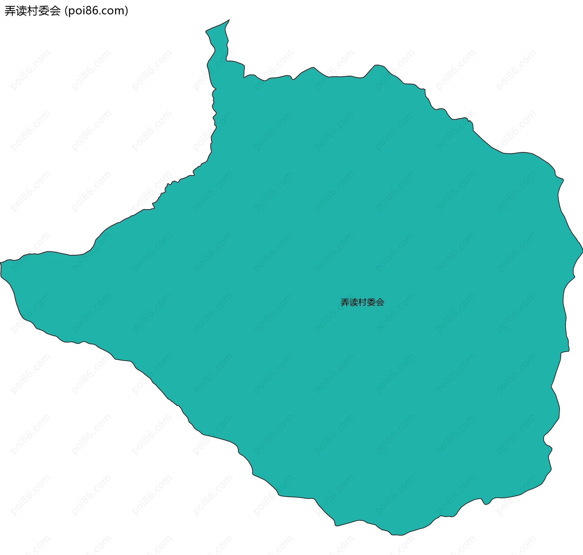 弄读村委会边界地图