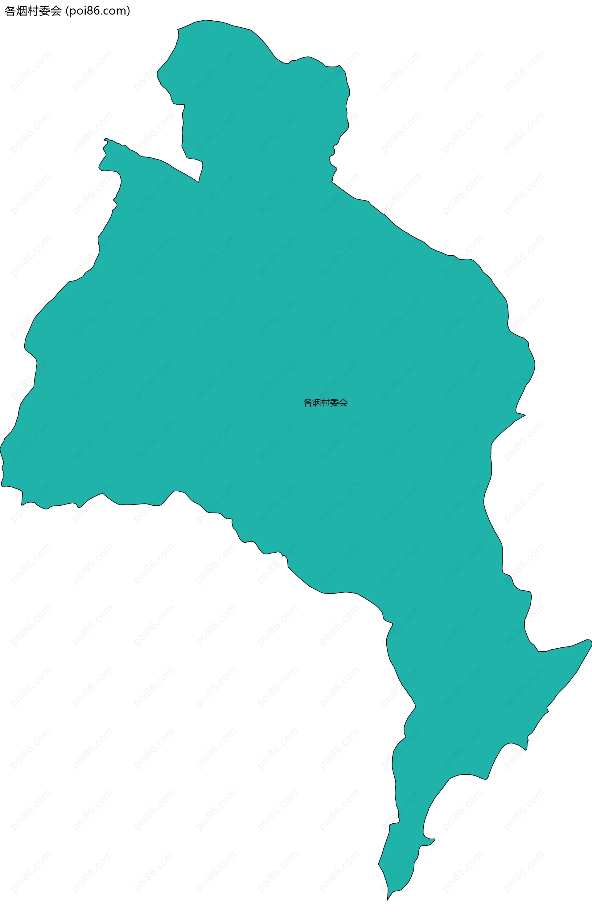 各烟村委会边界地图