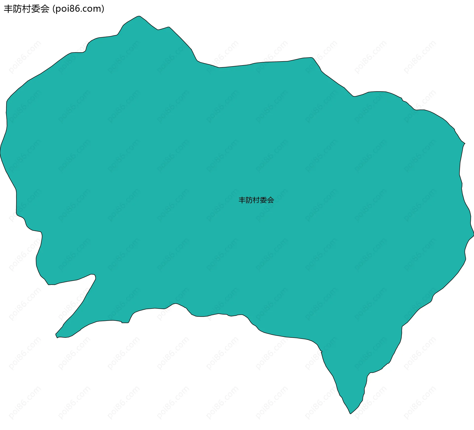 丰防村委会边界地图