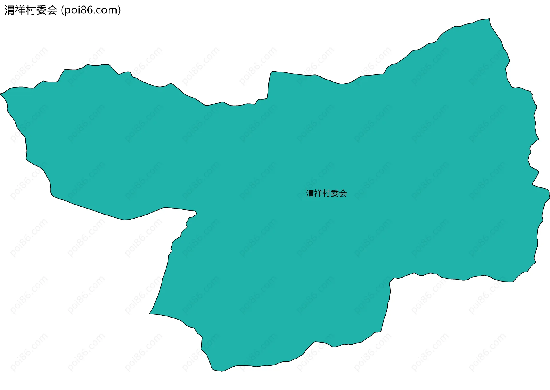 渭祥村委会边界地图