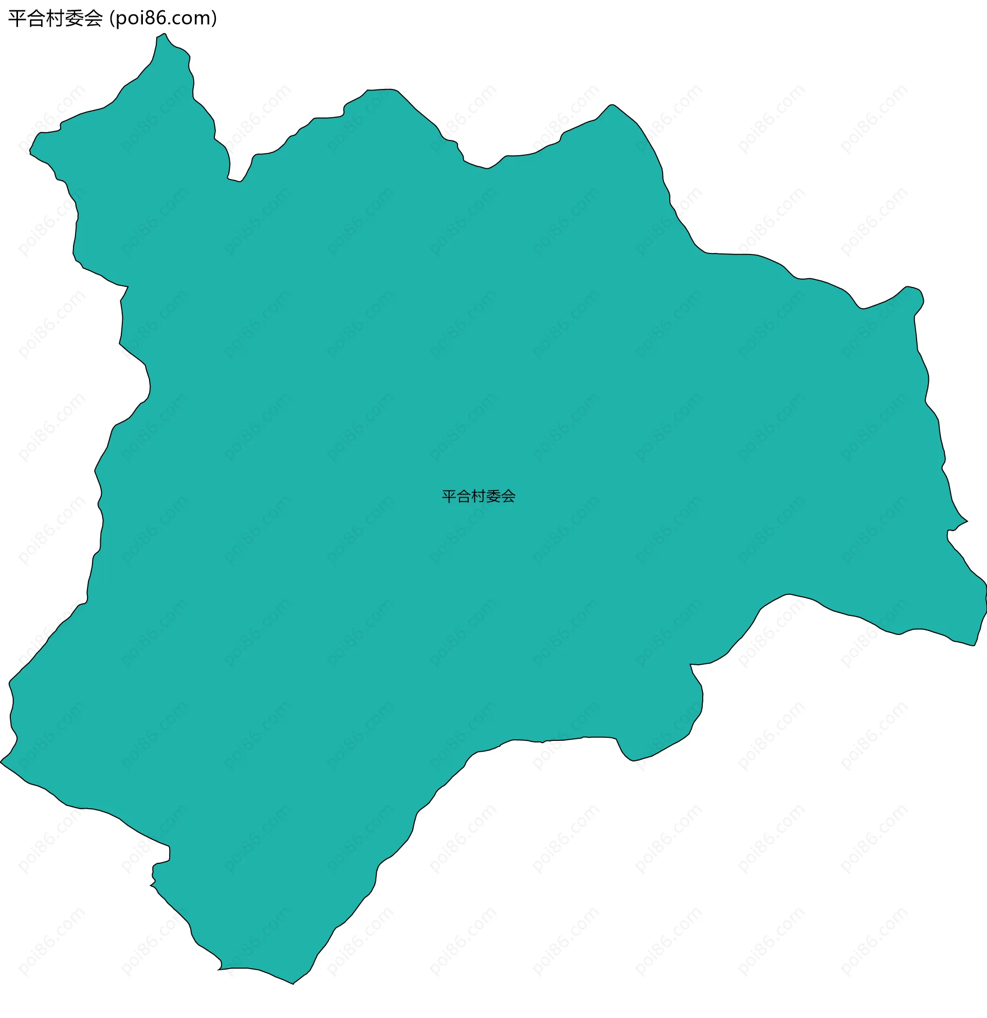 平合村委会边界地图