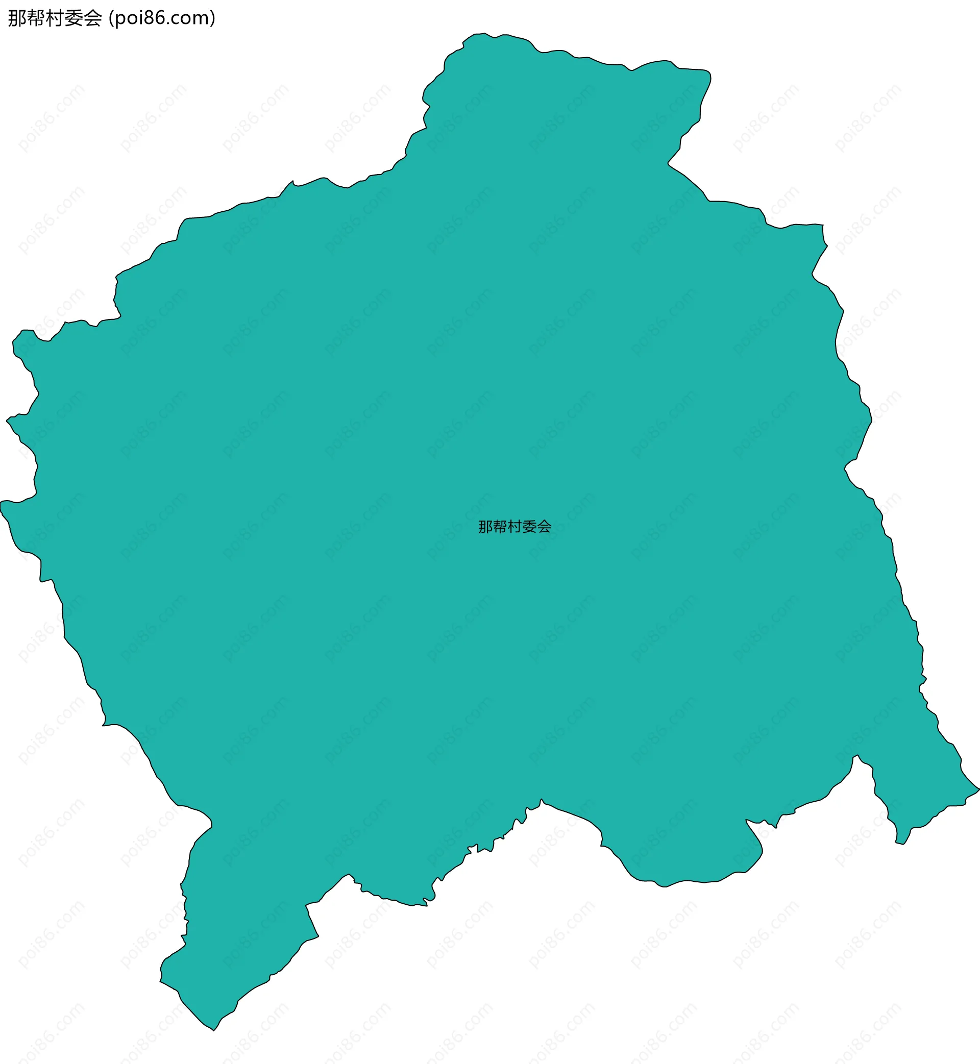 那帮村委会边界地图