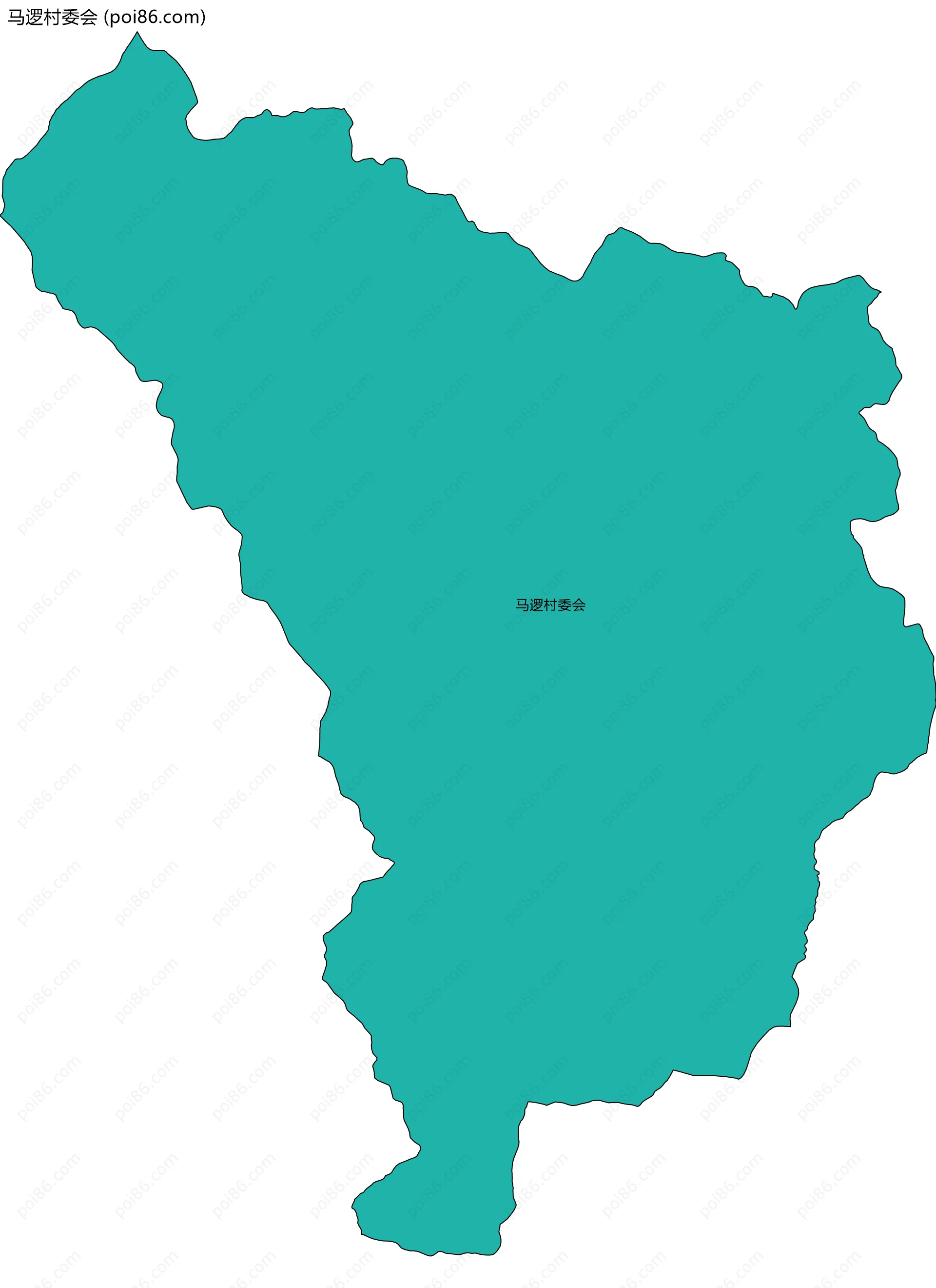 马逻村委会边界地图