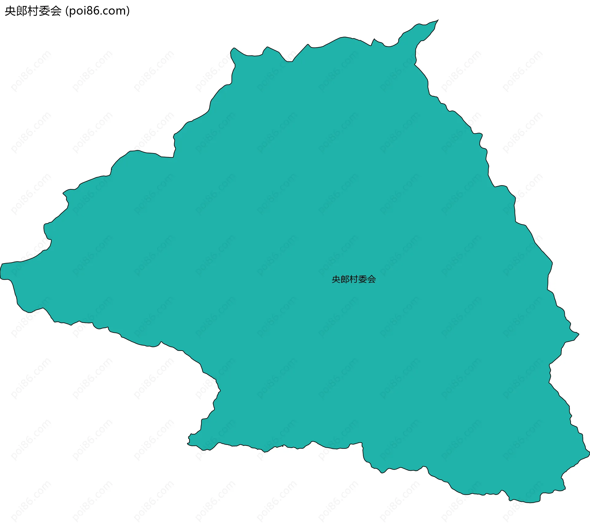 央郎村委会边界地图
