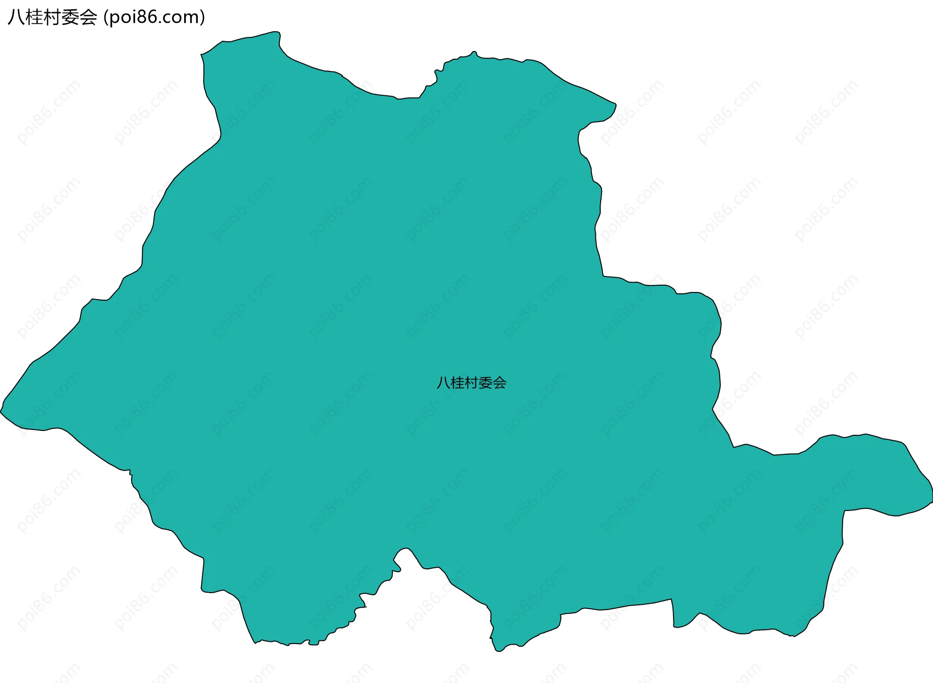 八桂村委会边界地图