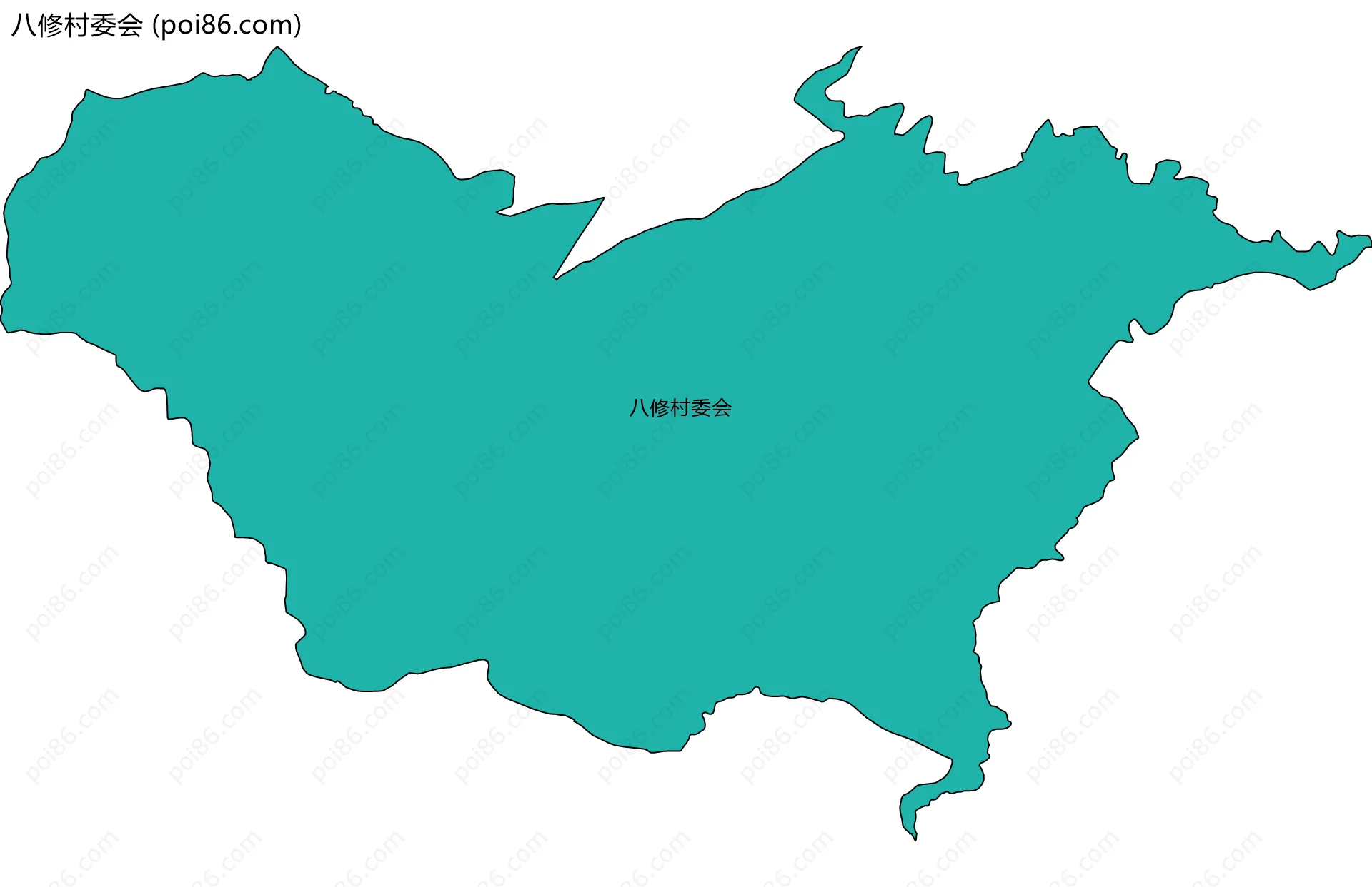 八修村委会边界地图