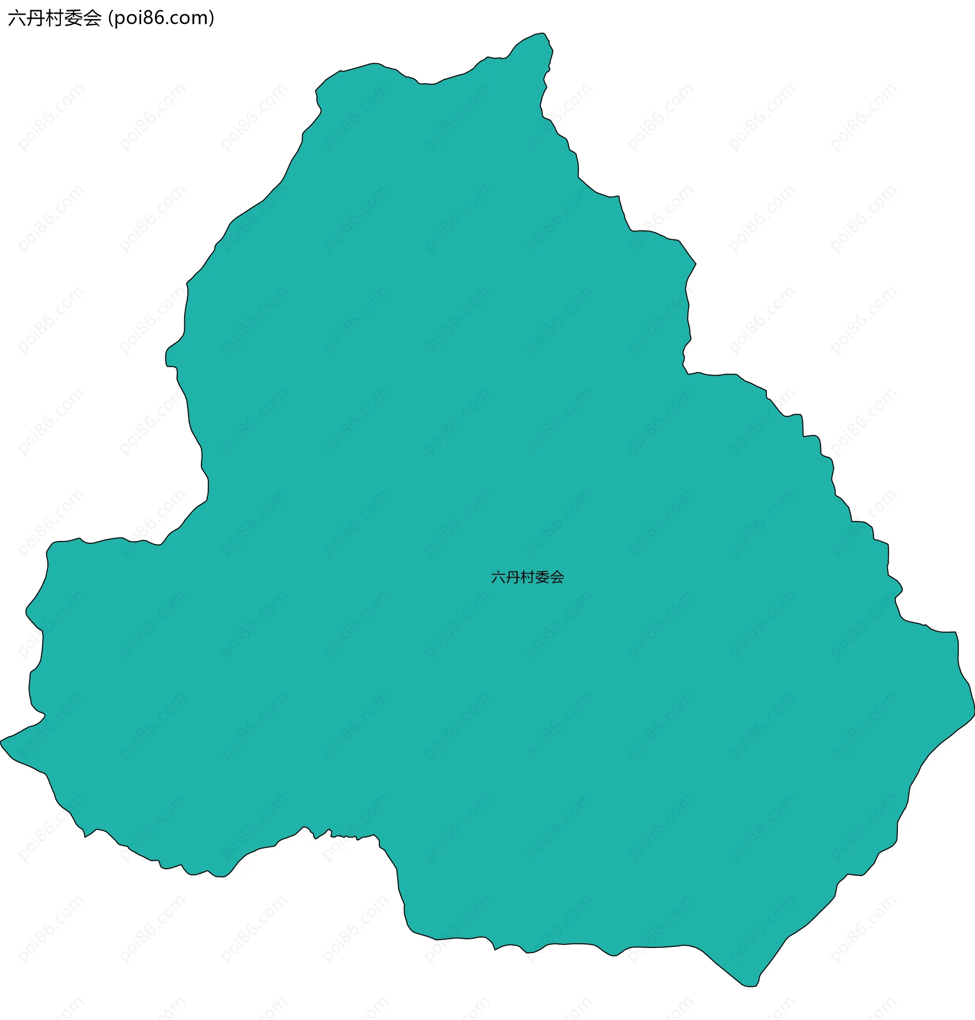 六丹村委会边界地图