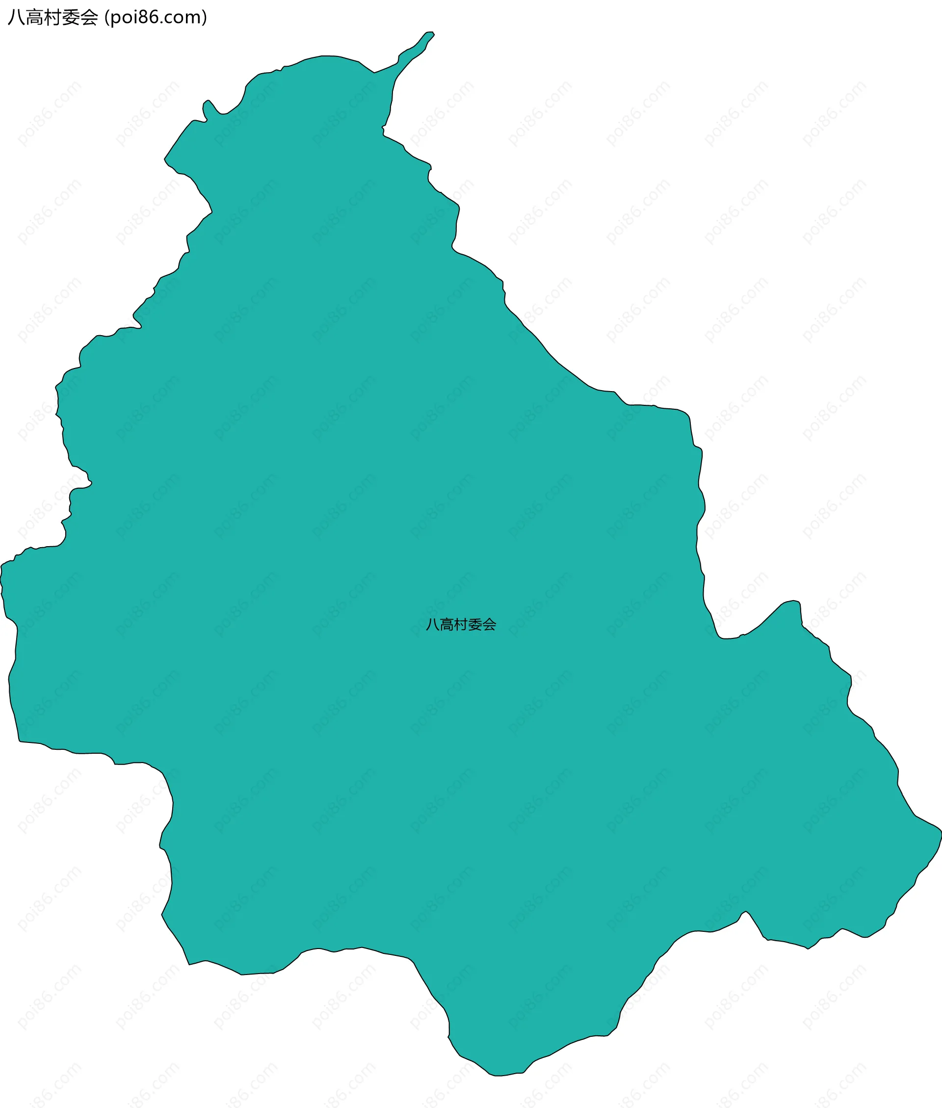 八高村委会边界地图