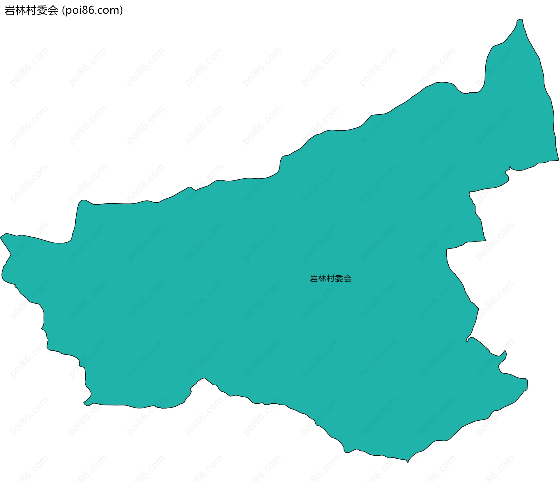 岩林村委会边界地图