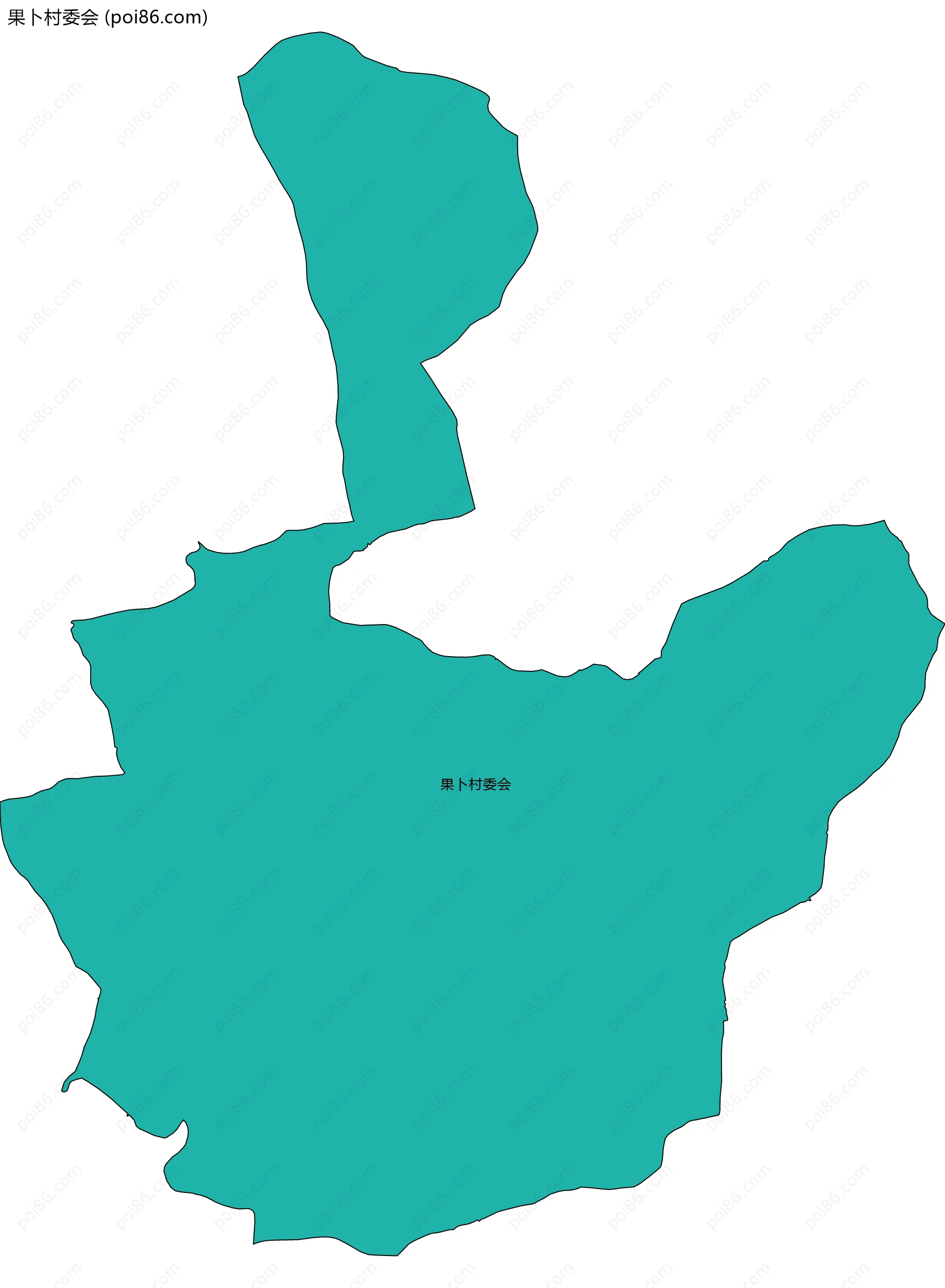 果卜村委会边界地图