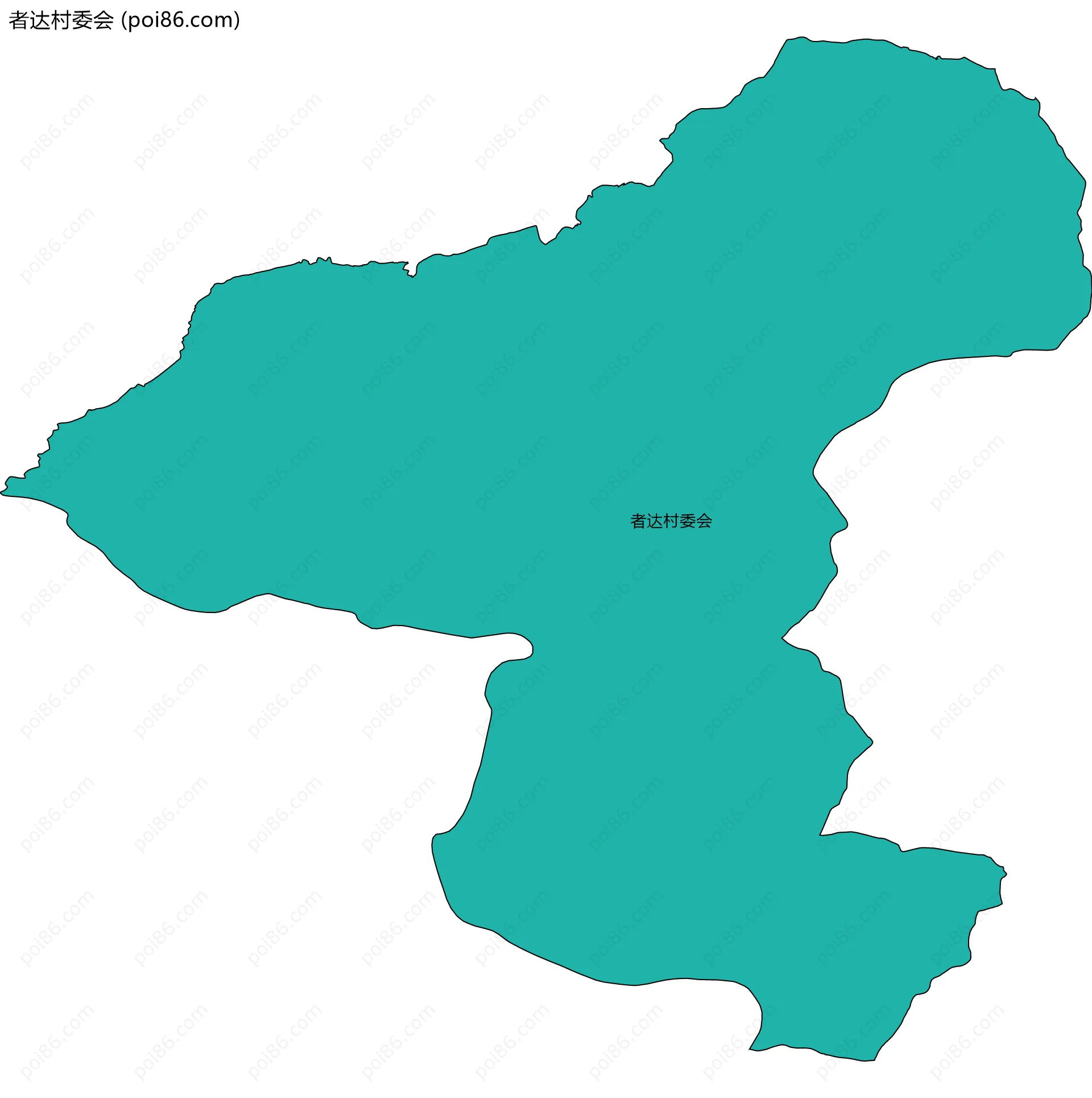 者达村委会边界地图