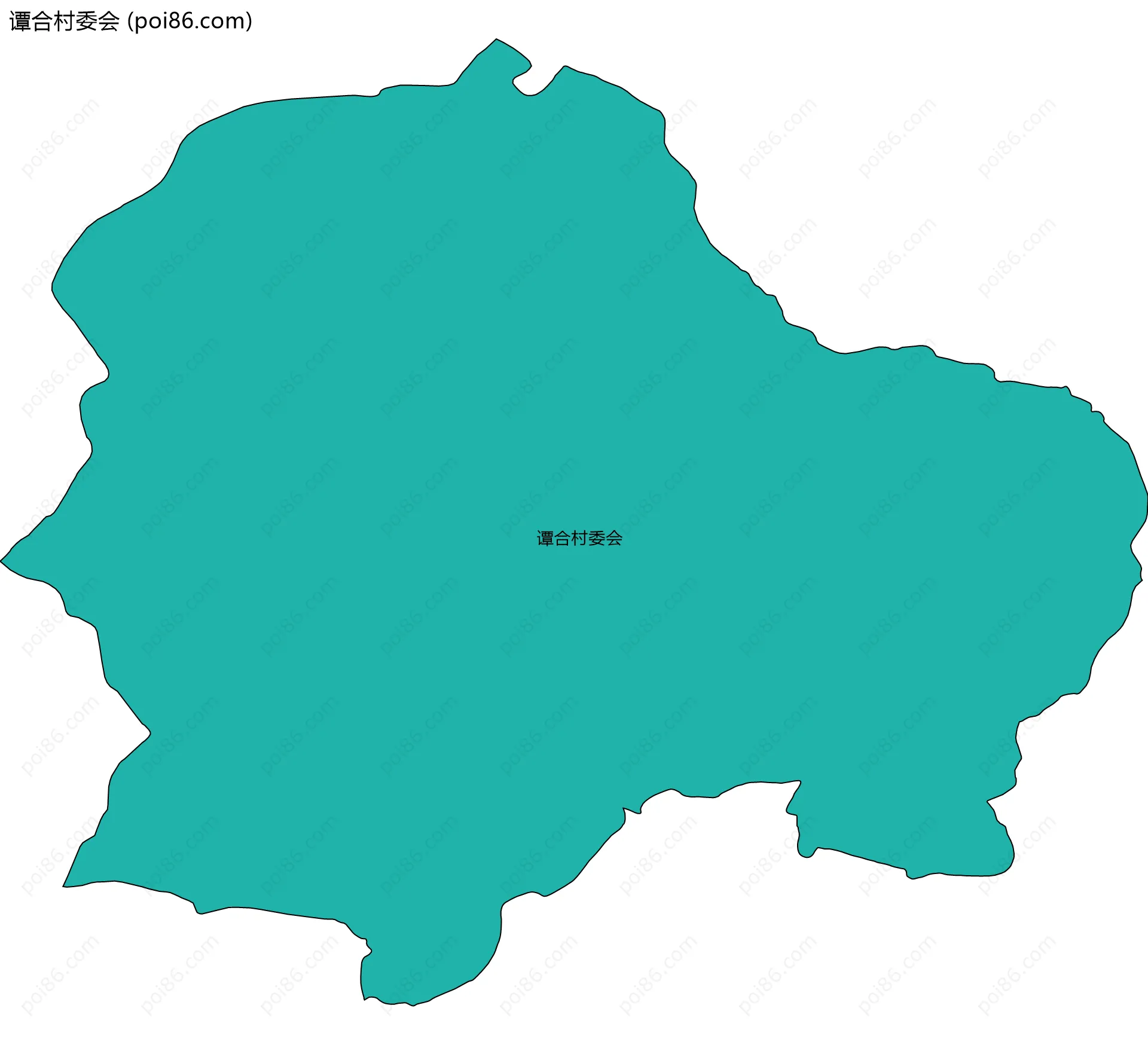 谭合村委会边界地图