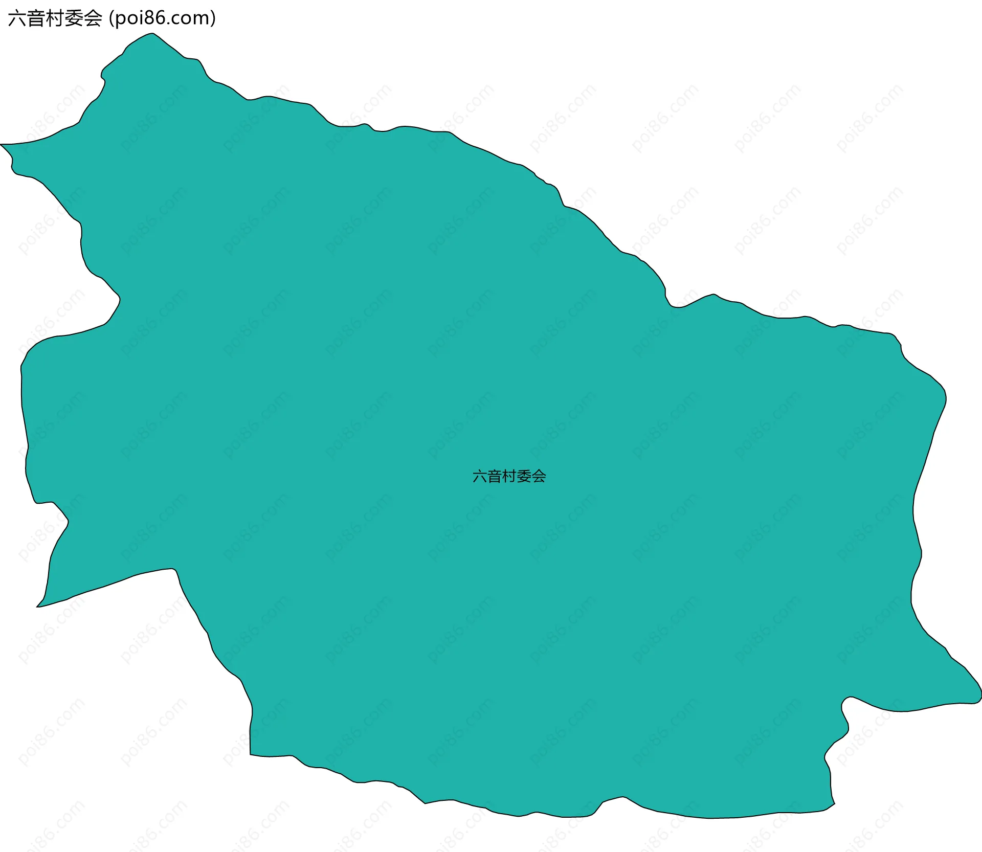 六音村委会边界地图