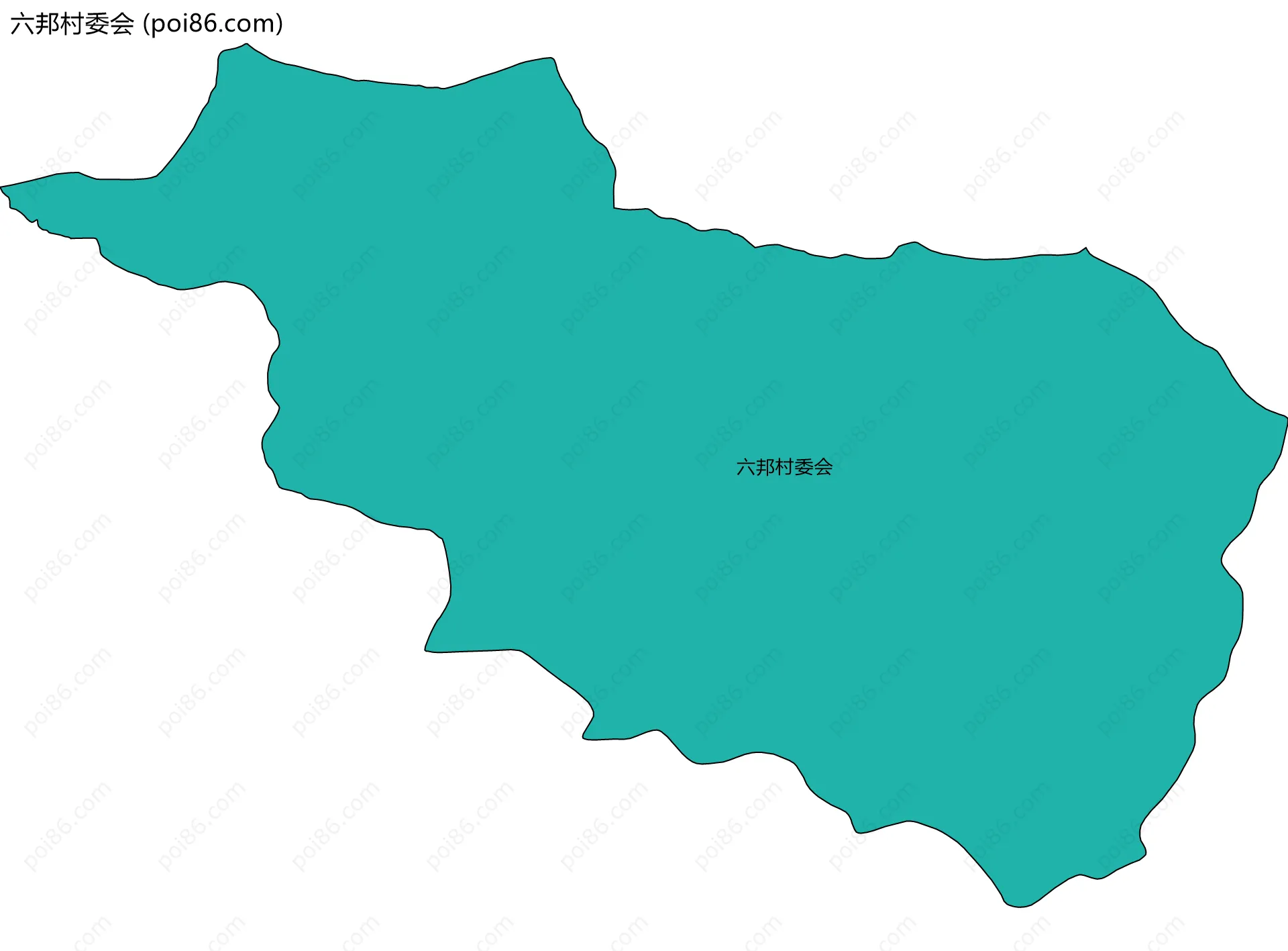 六邦村委会边界地图