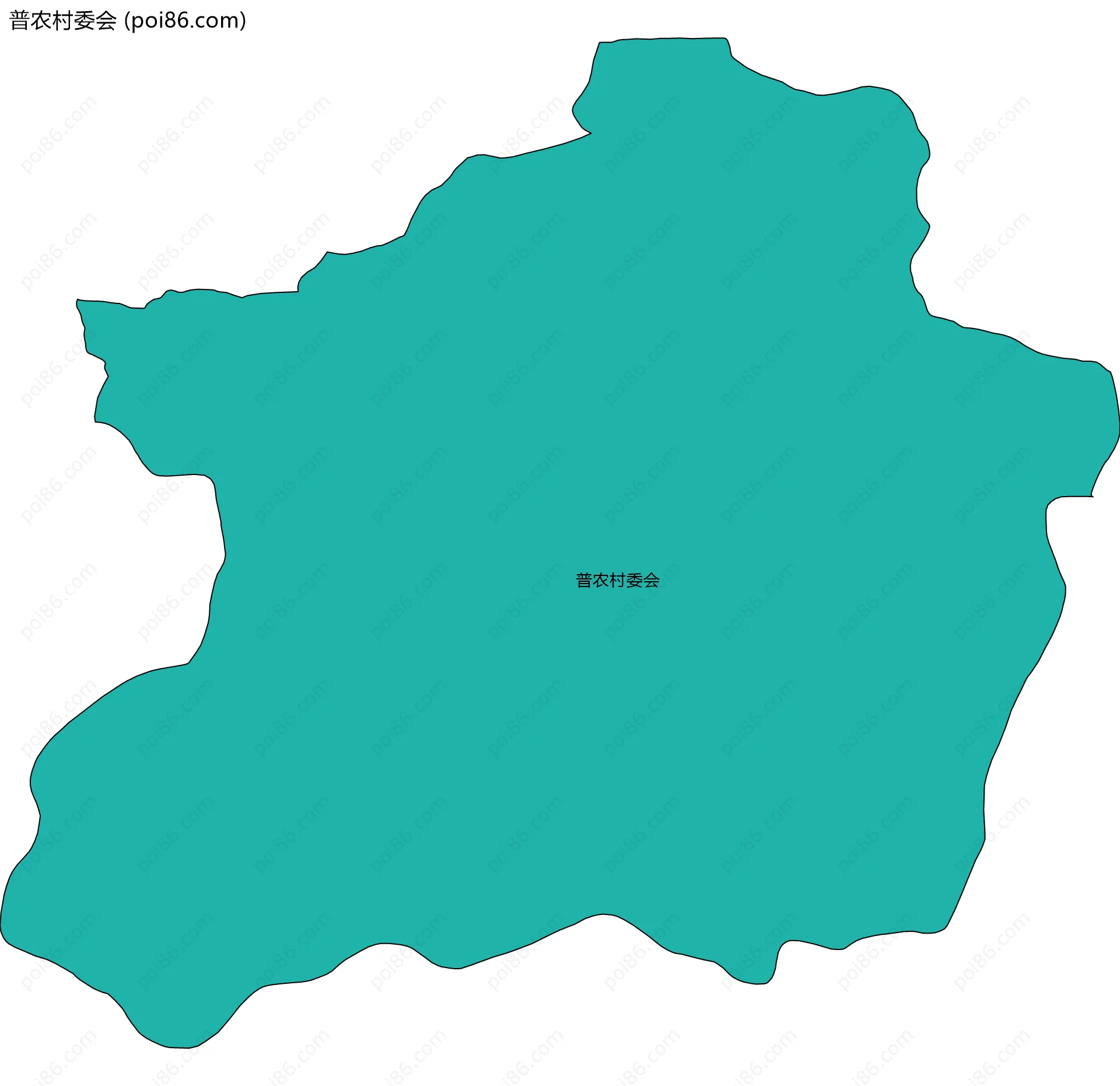 普农村委会边界地图