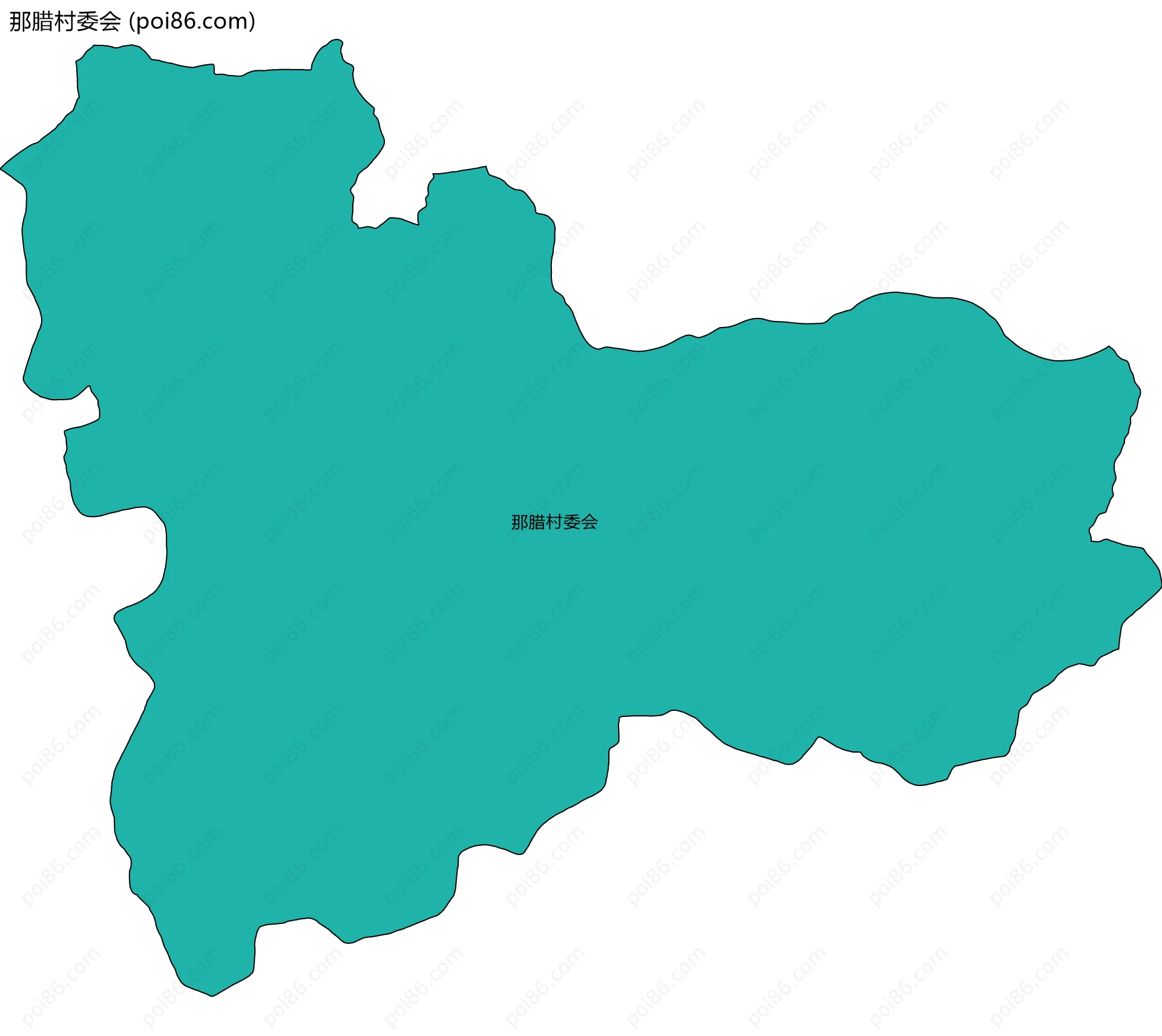那腊村委会边界地图