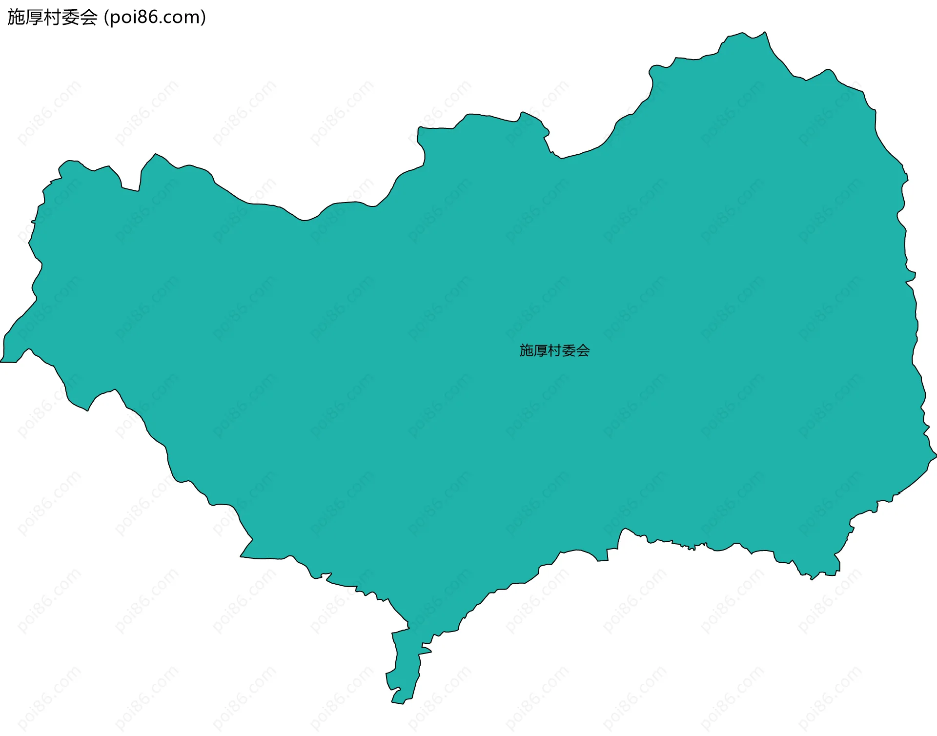 施厚村委会边界地图