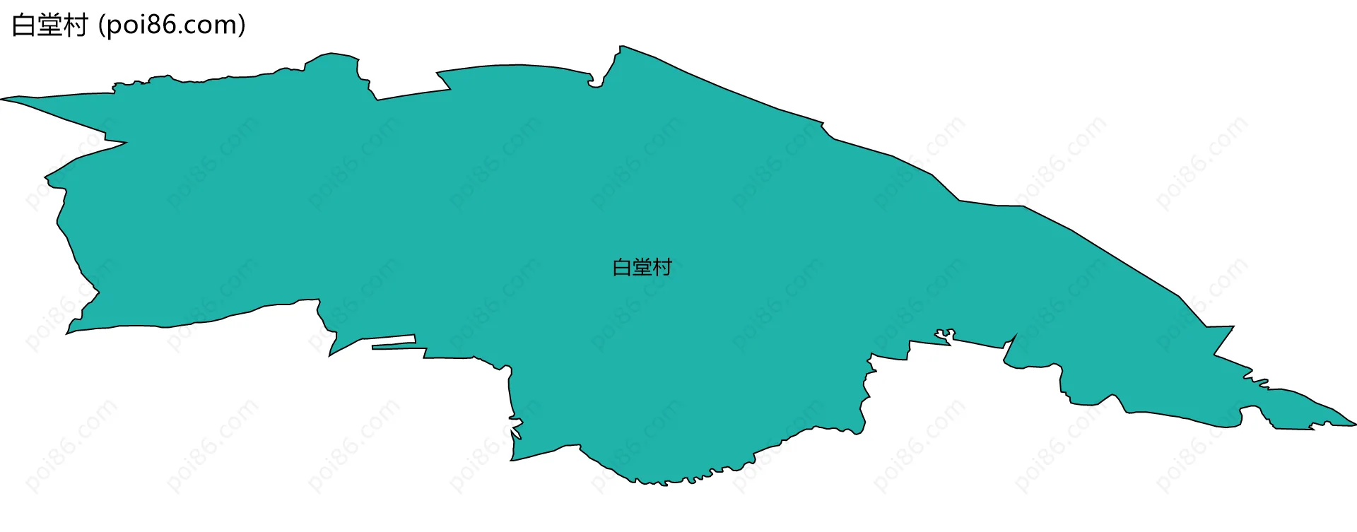 白堂村边界地图