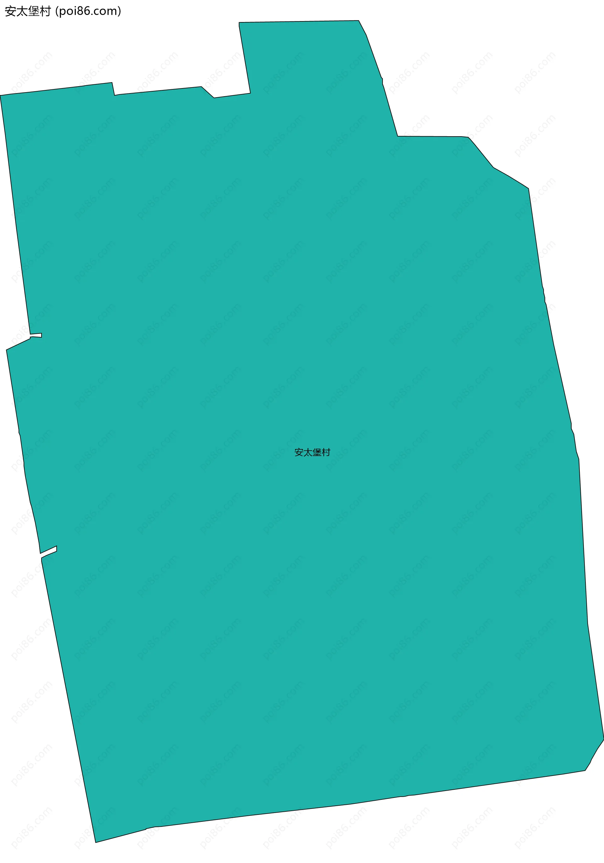 安太堡村边界地图