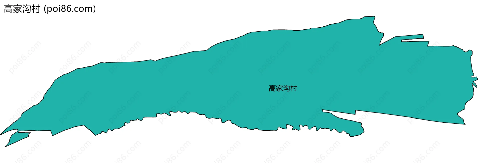 高家沟村边界地图