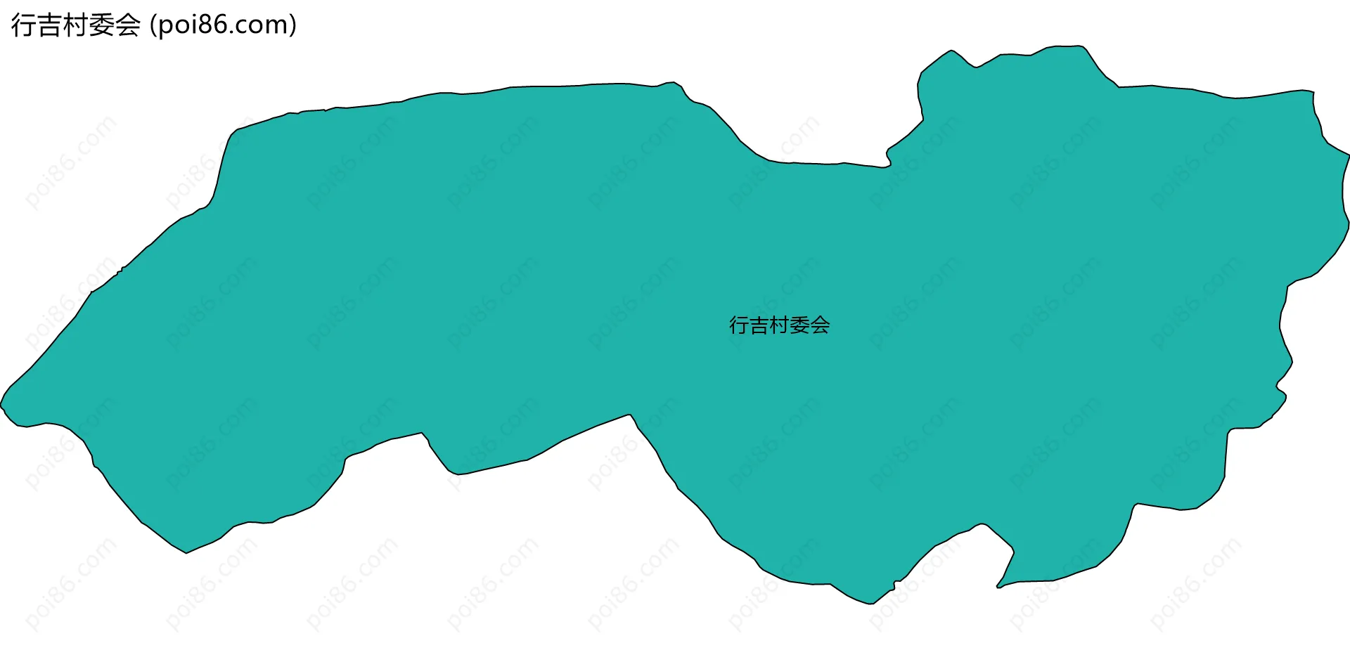 行吉村委会边界地图